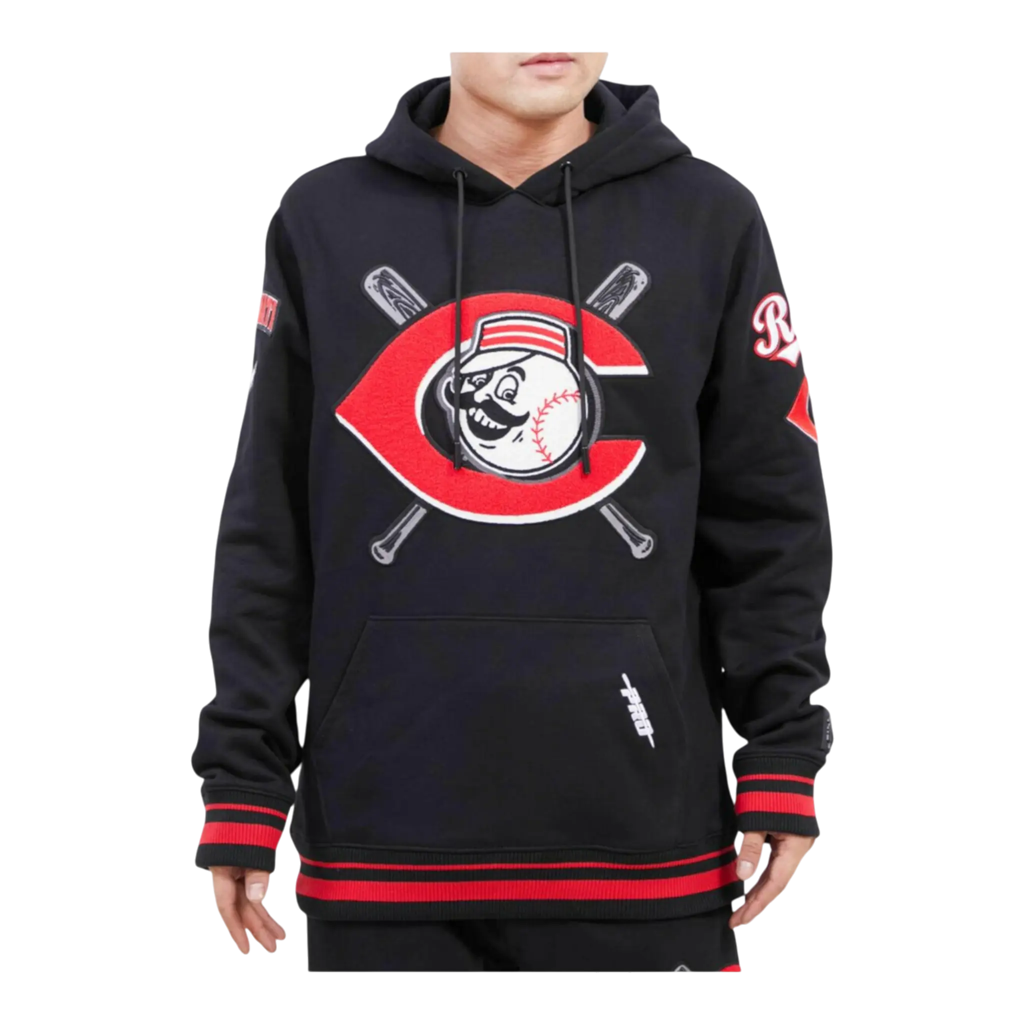 Pro Standard MLB Cincinnati Reds Mash Up Logo P/O Men's Hoodie Pro Standard