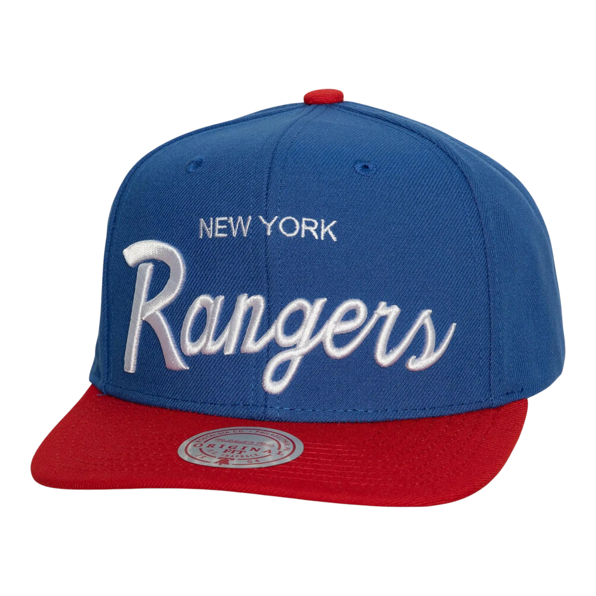 Mitchell & Ness NHL New York Rangers Vintage Script Snapback Hat Mitchell & Ness