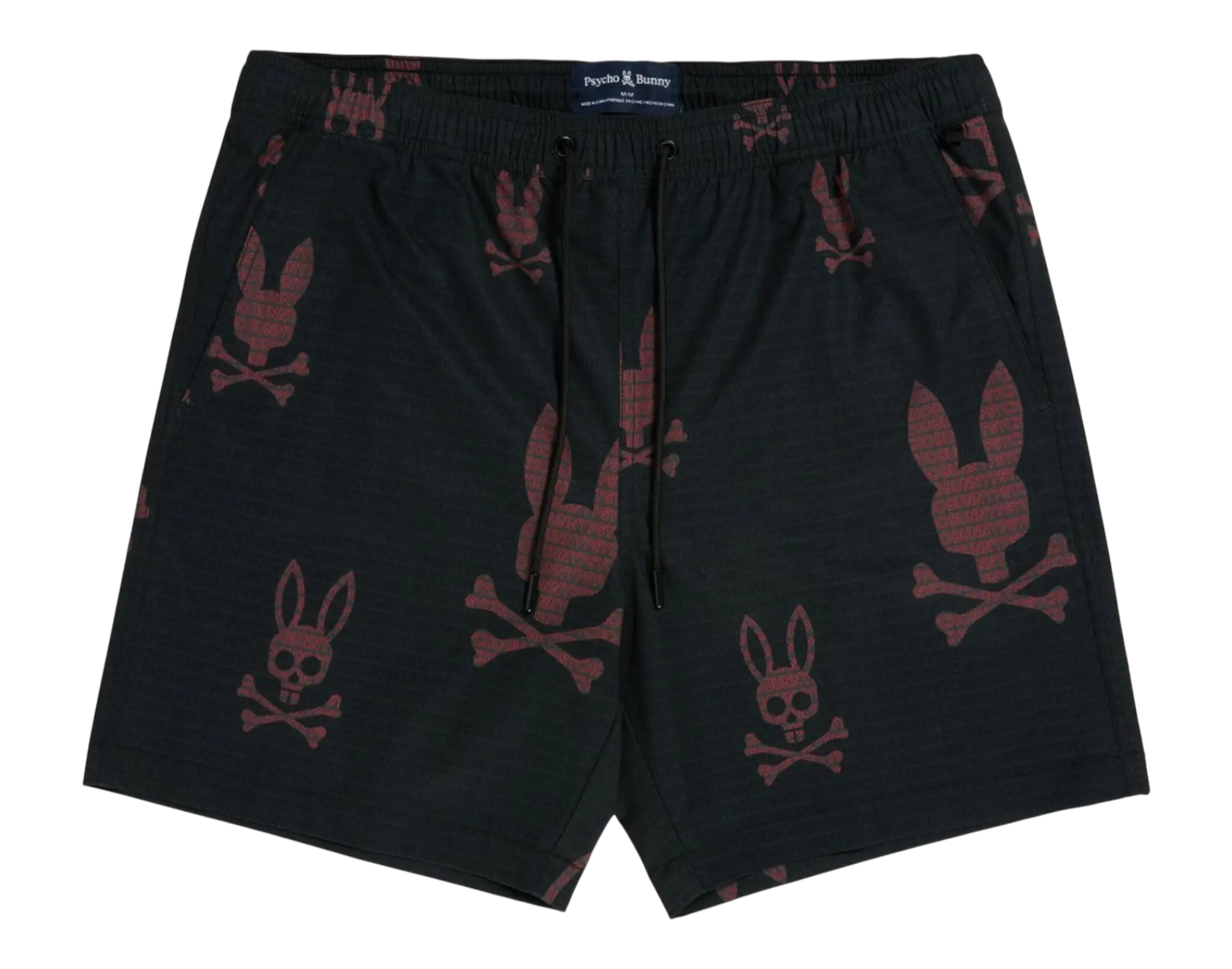 Psycho Bunny Harvey All Over Print Men's Swim Trunks Psycho Bunny