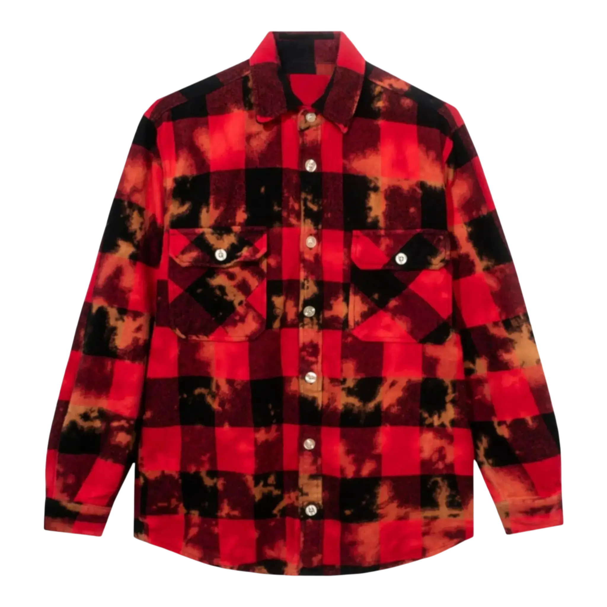 Anti Social Social Club Chromey Men Flannel Shirt Red/Black Anti Social Social Club