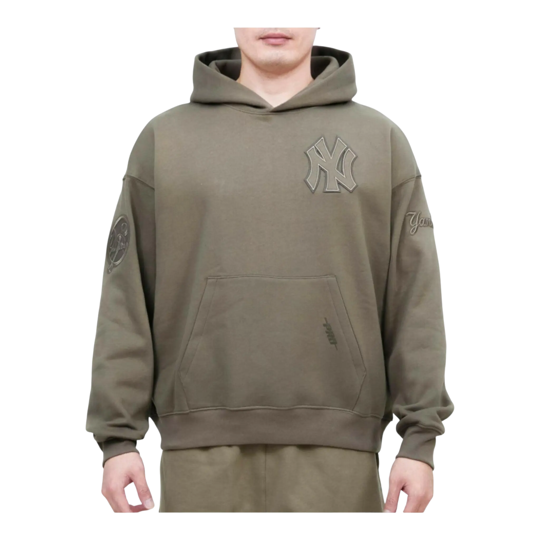 Pro Standard MLB New York Yankees Neutral Drop Shoulder Fleece P/O Hoodie Pro Standard