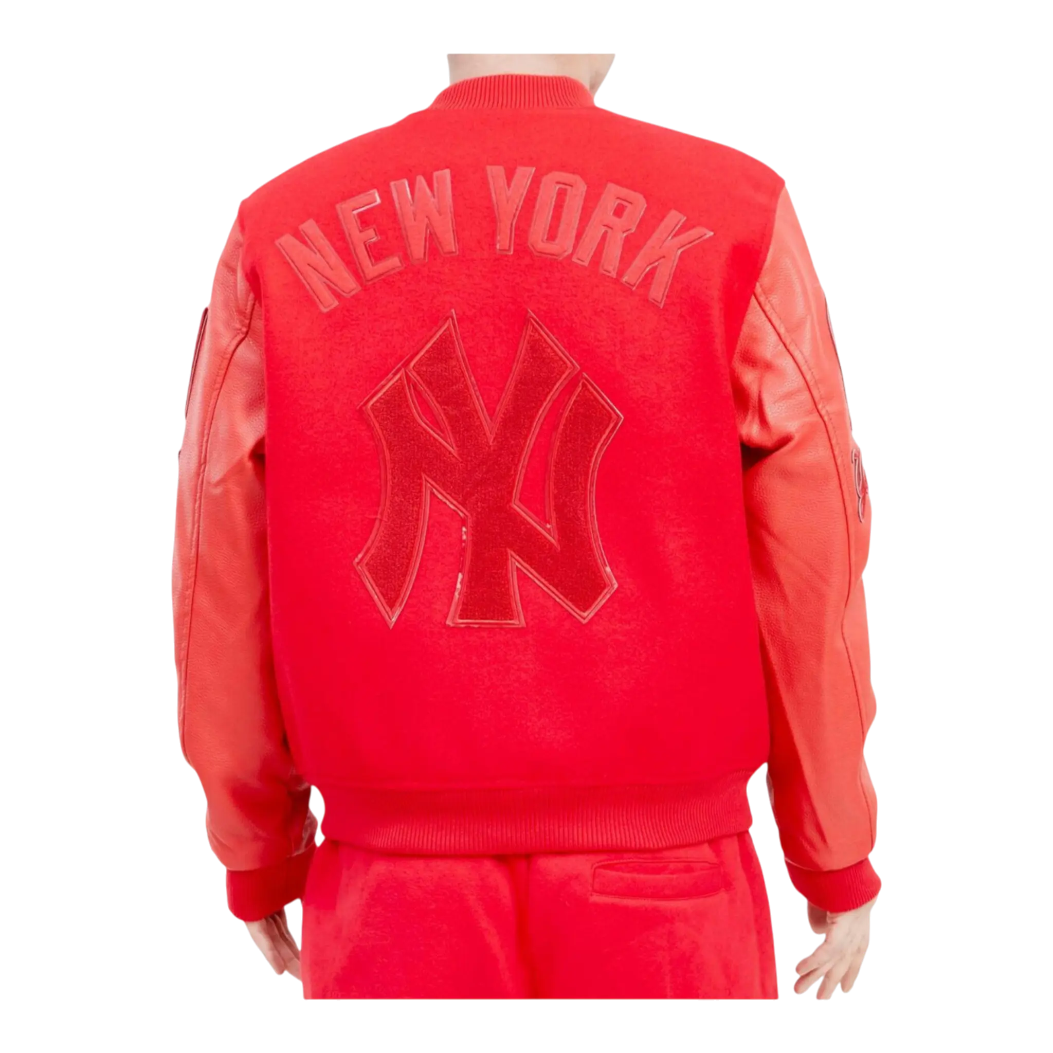 Pro Standard MLB New York Yankees Triple Red Varsity Men's Jacket Pro Standard