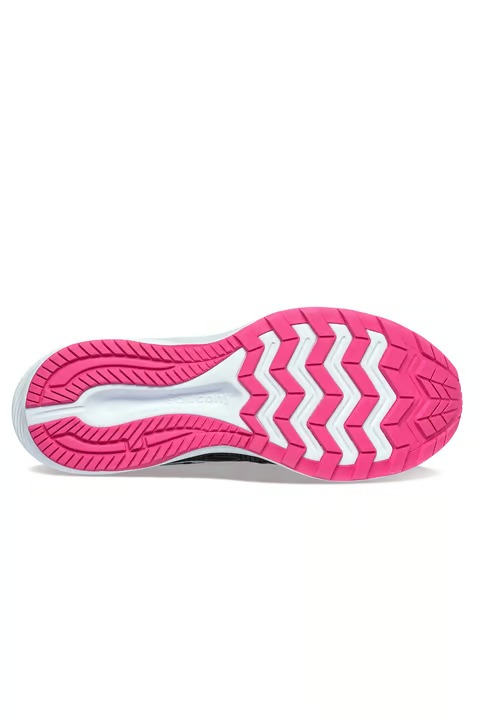 Saucony Cohesion Sneaker Women's Black Fuchsia Casual Running Shoes
