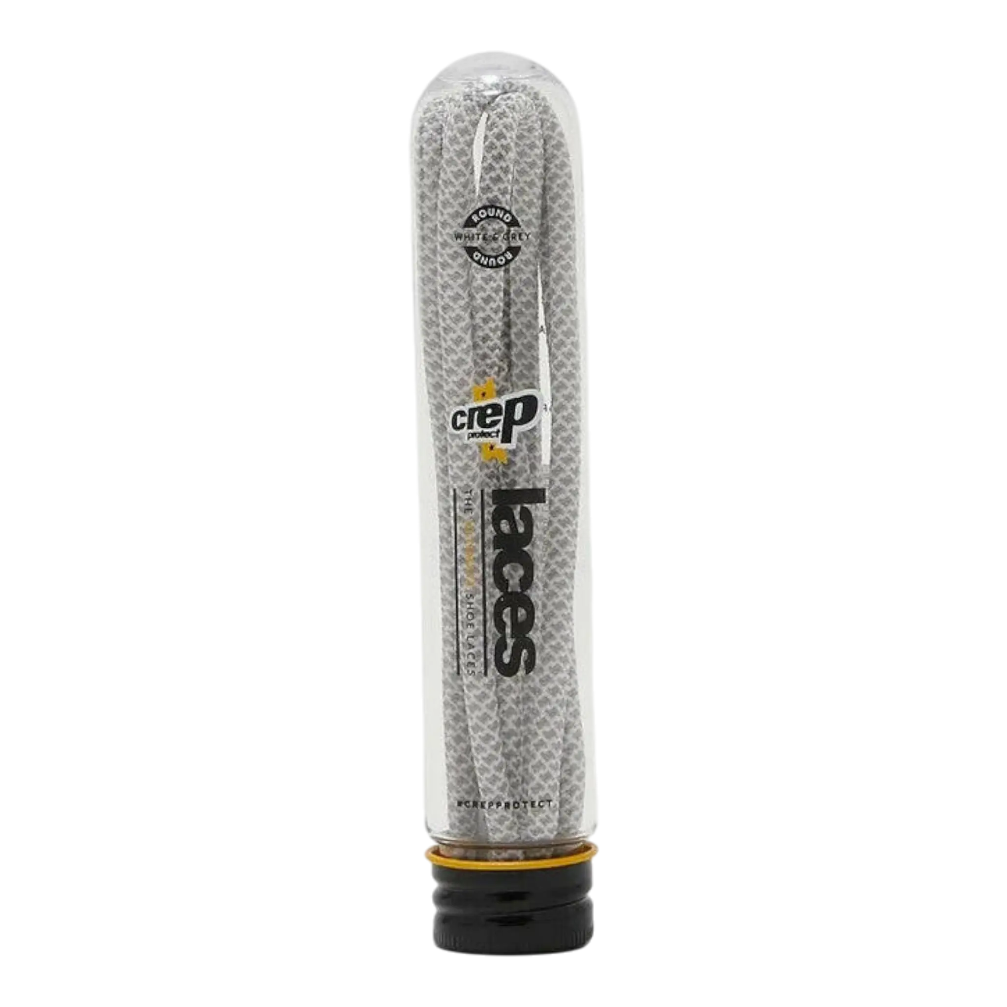 Crep Protect The Ultimate Round Shoe Laces White Gray Stylish Sneaker Fit Crep Protect
