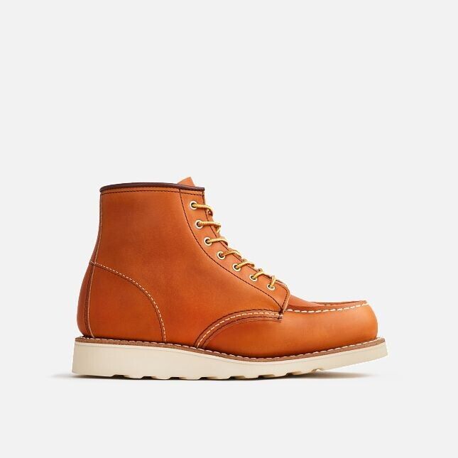 Red Wing Heritage Classic 3375 Women's Brown Leather Moc Toe 6-Inch Ankle Boots