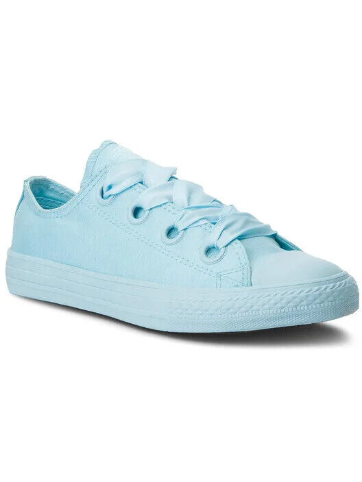 Converse Ctas Big Eyelets Ox Sneakers Kids Blue Low Top Skate Shoes