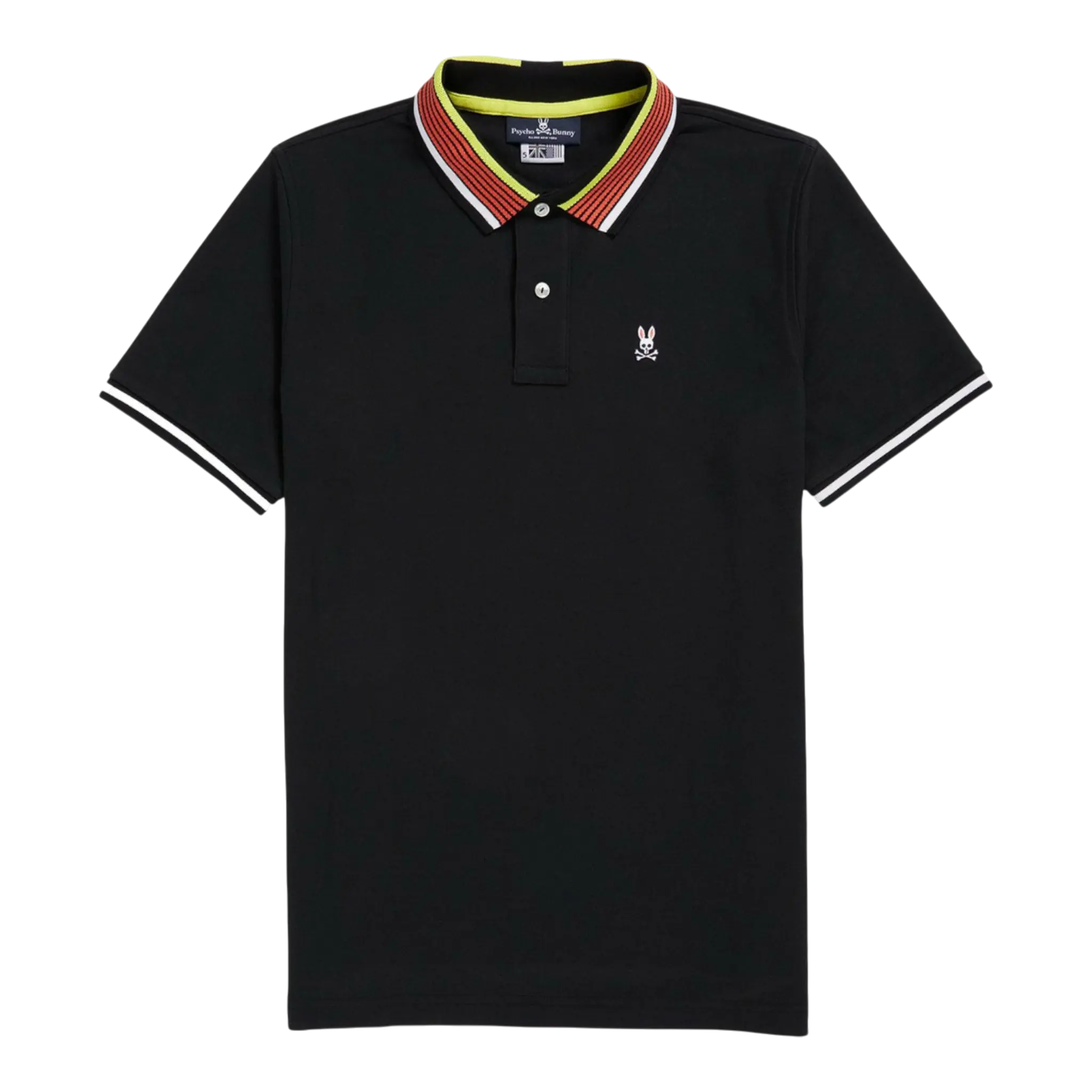 Psycho Bunny York Stripe Collar Polo Men's Shirt Psycho Bunny