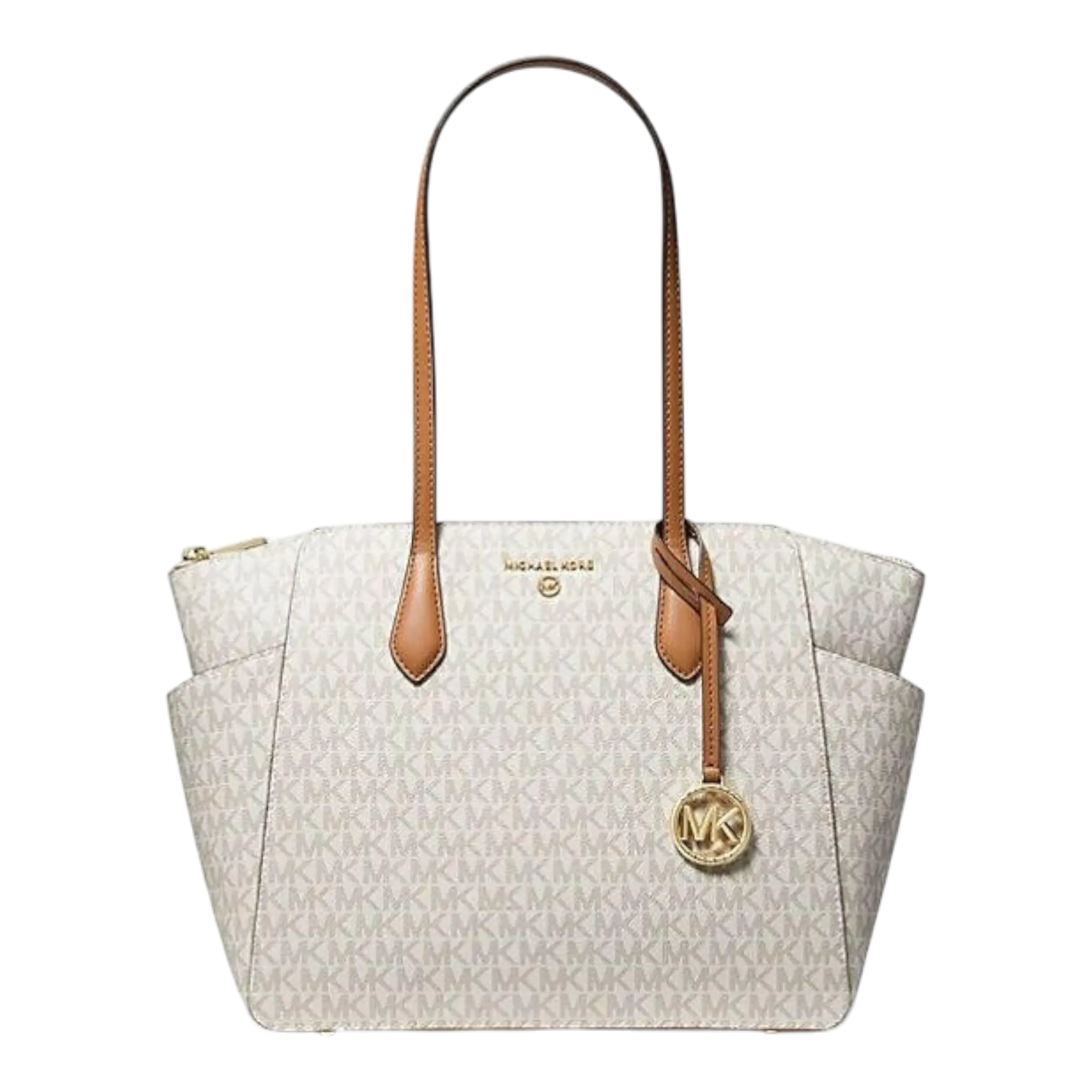 Michael Kors Marilyn Tote Bag Women's Medium Ivory Shoulder Bags Michael Kors
