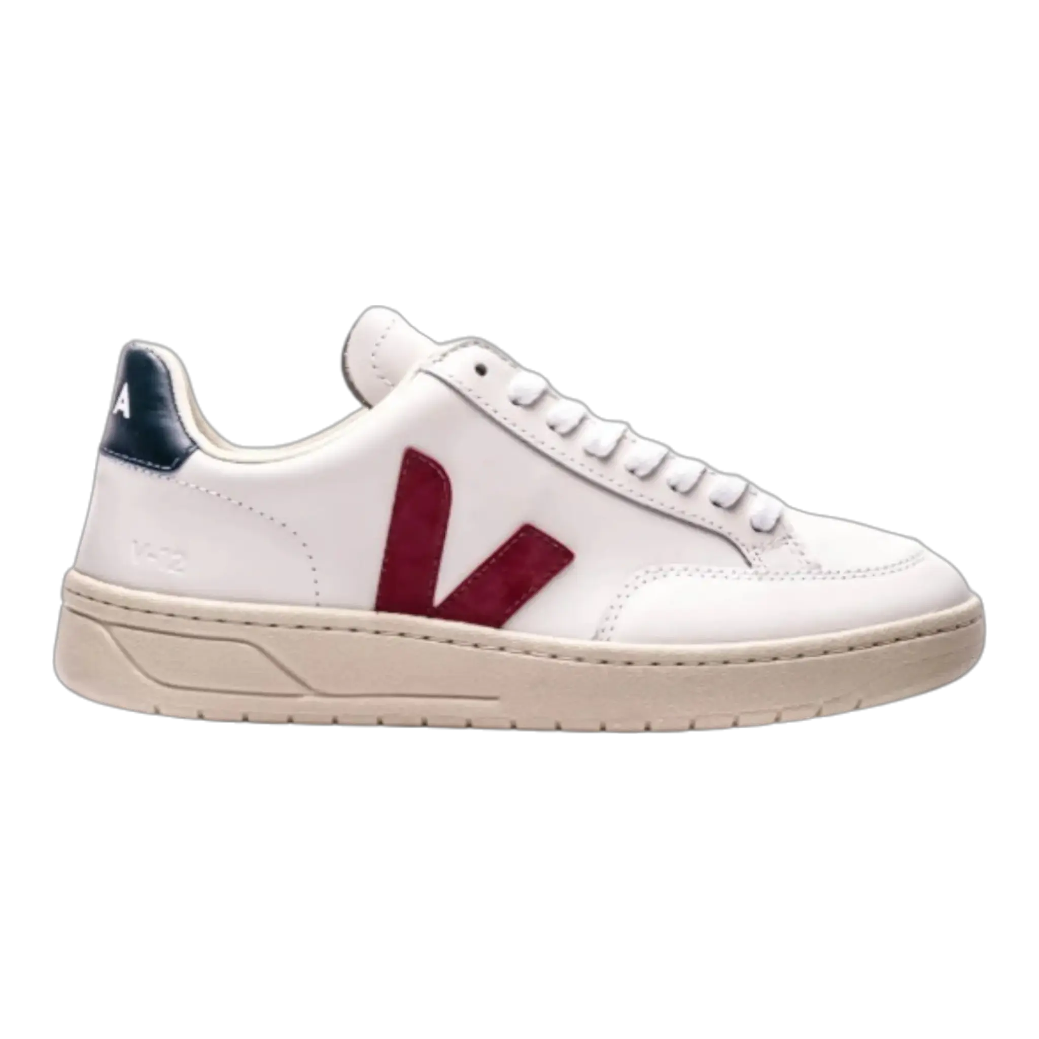 Veja V-12 XD0201955B Sneakers Men's EU 43 White Marsala Leather Casual Shoes VEJA