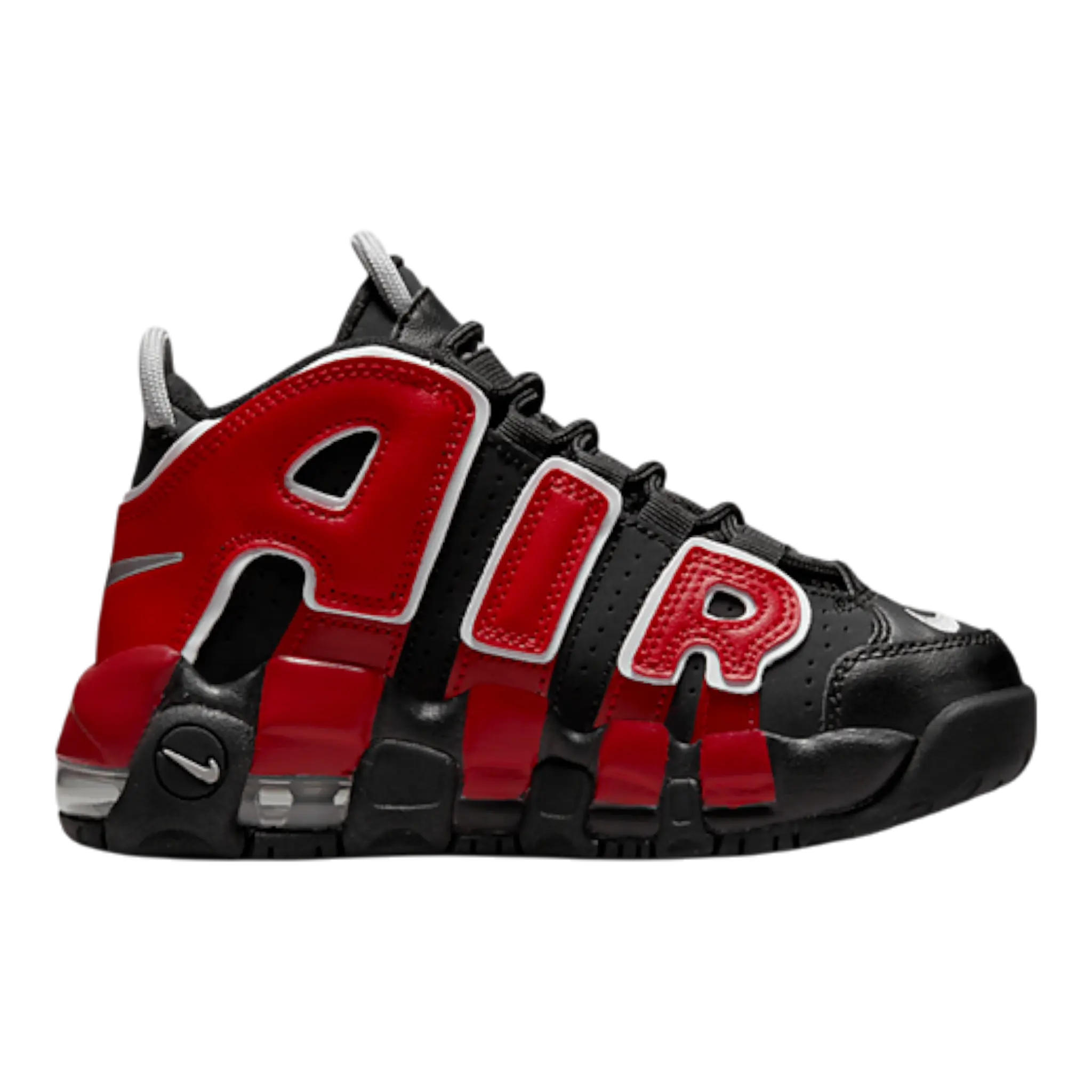 Nike Air More Uptempo Sneaker Kids Black Red Pre-School Casual Shoes Nike