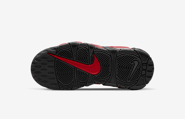 Nike Air More Uptempo Sneaker Kids Black Red Pre-School Casual Shoes