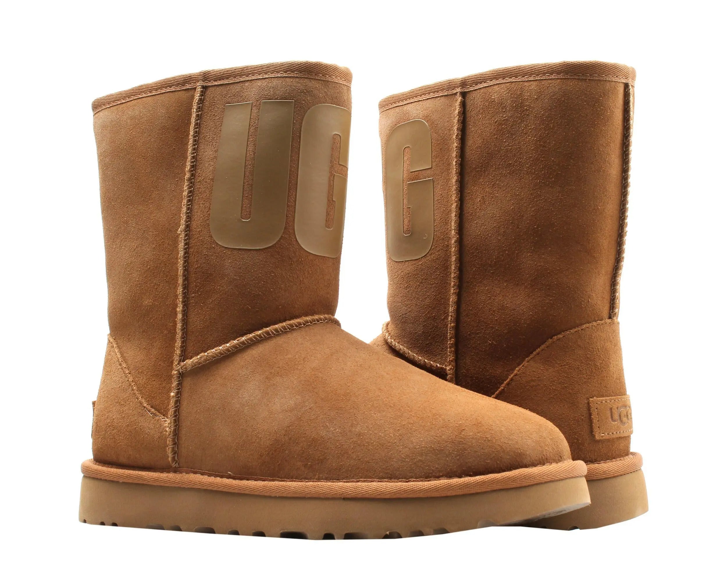 UGG Australia Classic Short UGG Rubber Logo Women's Boots.