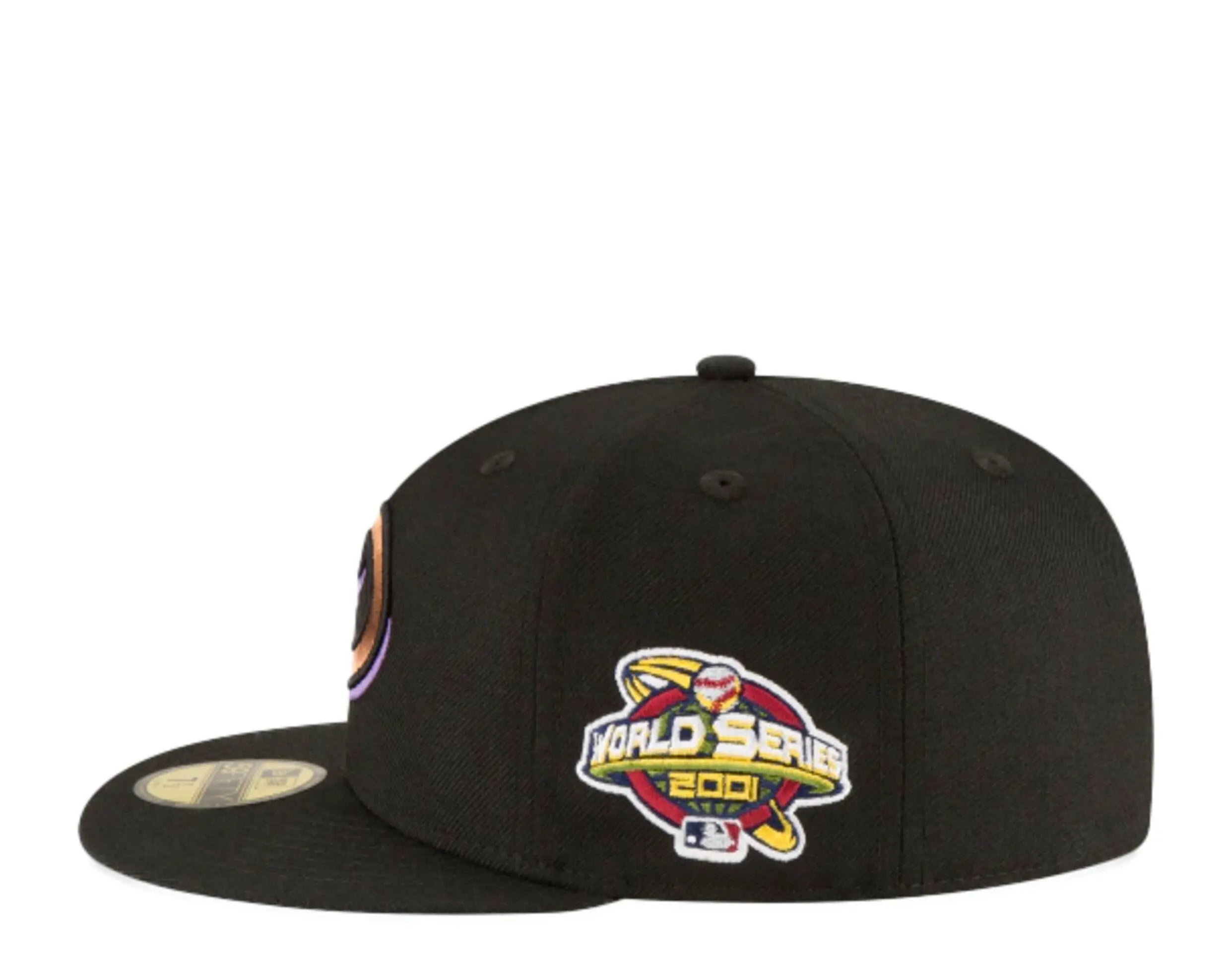 New Era 59Fifty MLB Arizona Diamondbacks 2001 World Series Fitted Hat.