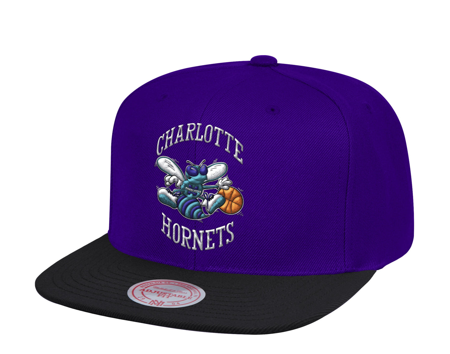 Mitchell & Ness 2 Tone HWC Classic Charlotte Hornets Snapback Hat