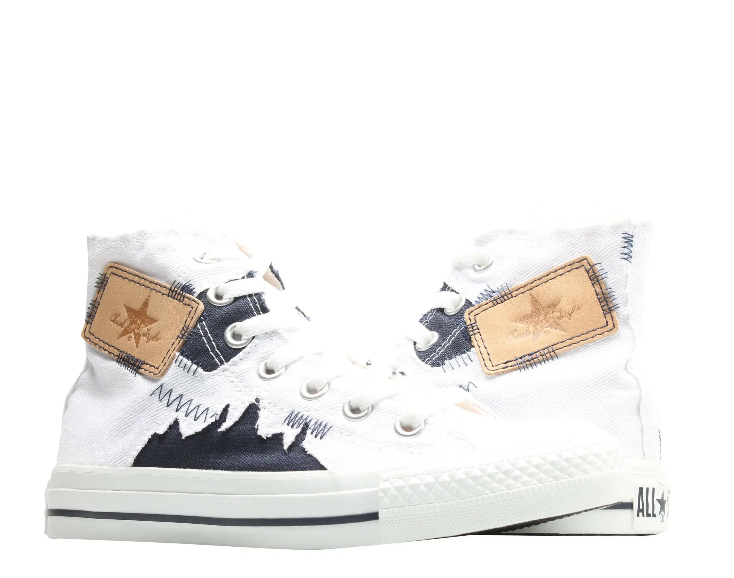 Converse Chuck Taylor All Star Denim Stitch Hi Sneakers.