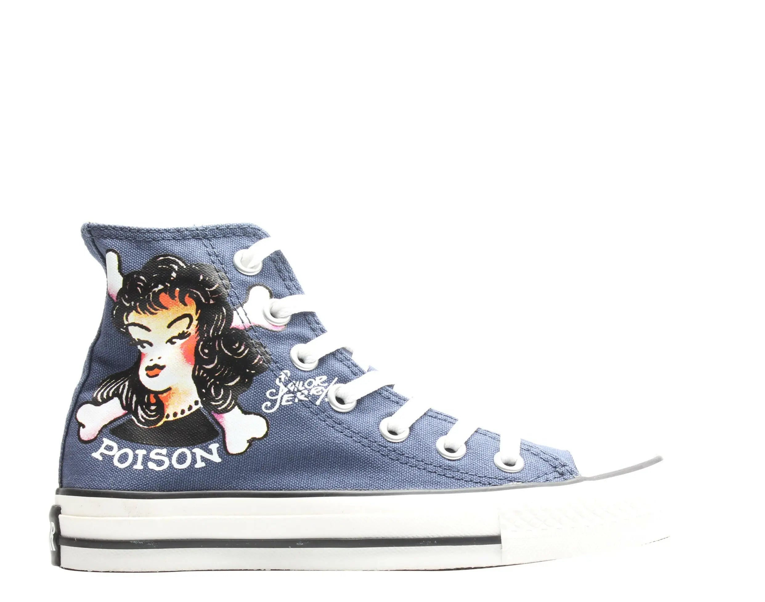Converse Chuck Taylor All Star Sailor Jerry Poison Girl Hi Sneakers.