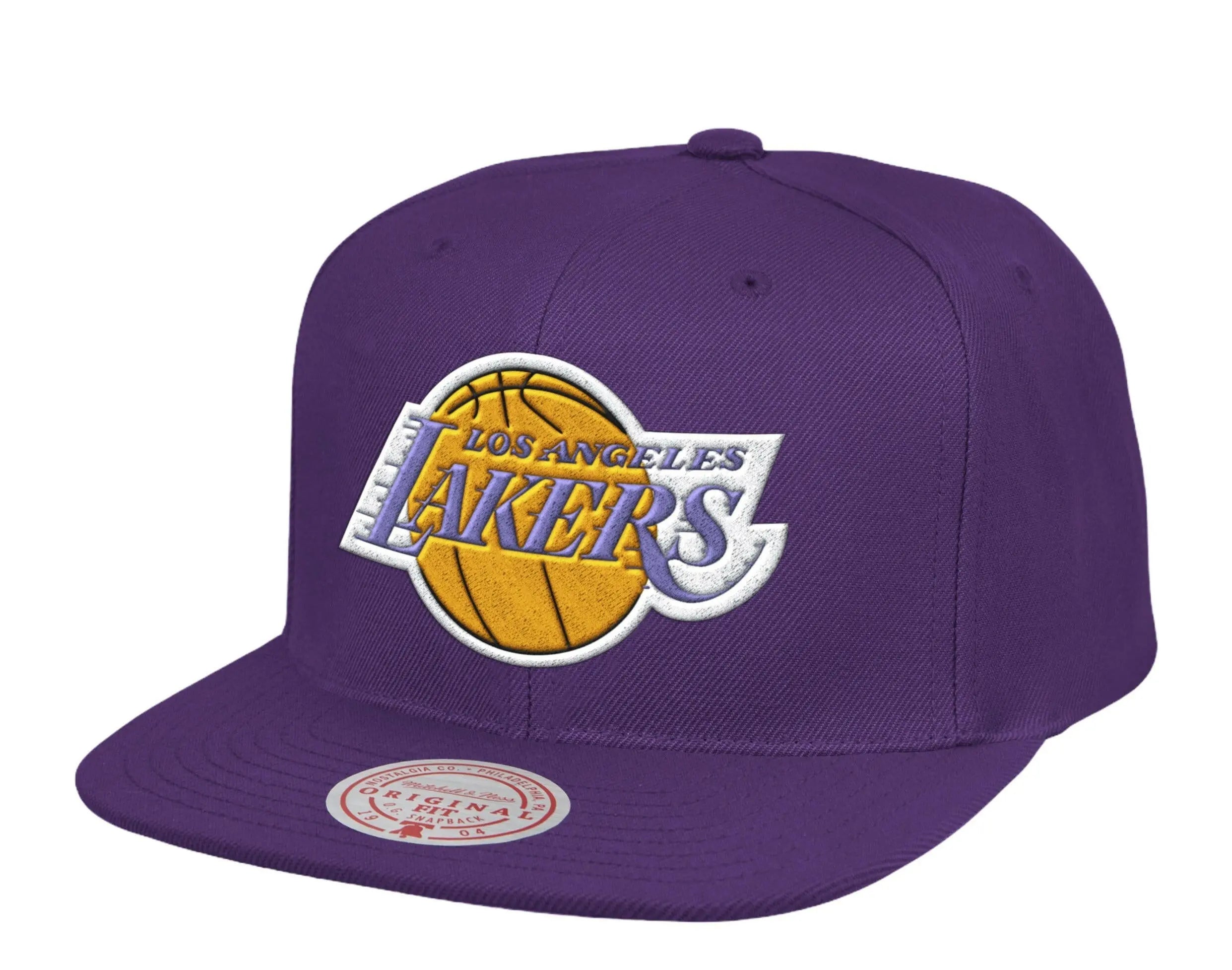 Mitchell & Ness NBA Los Angeles Lakers HWC 1987 Finals Patch Snapback Hat.