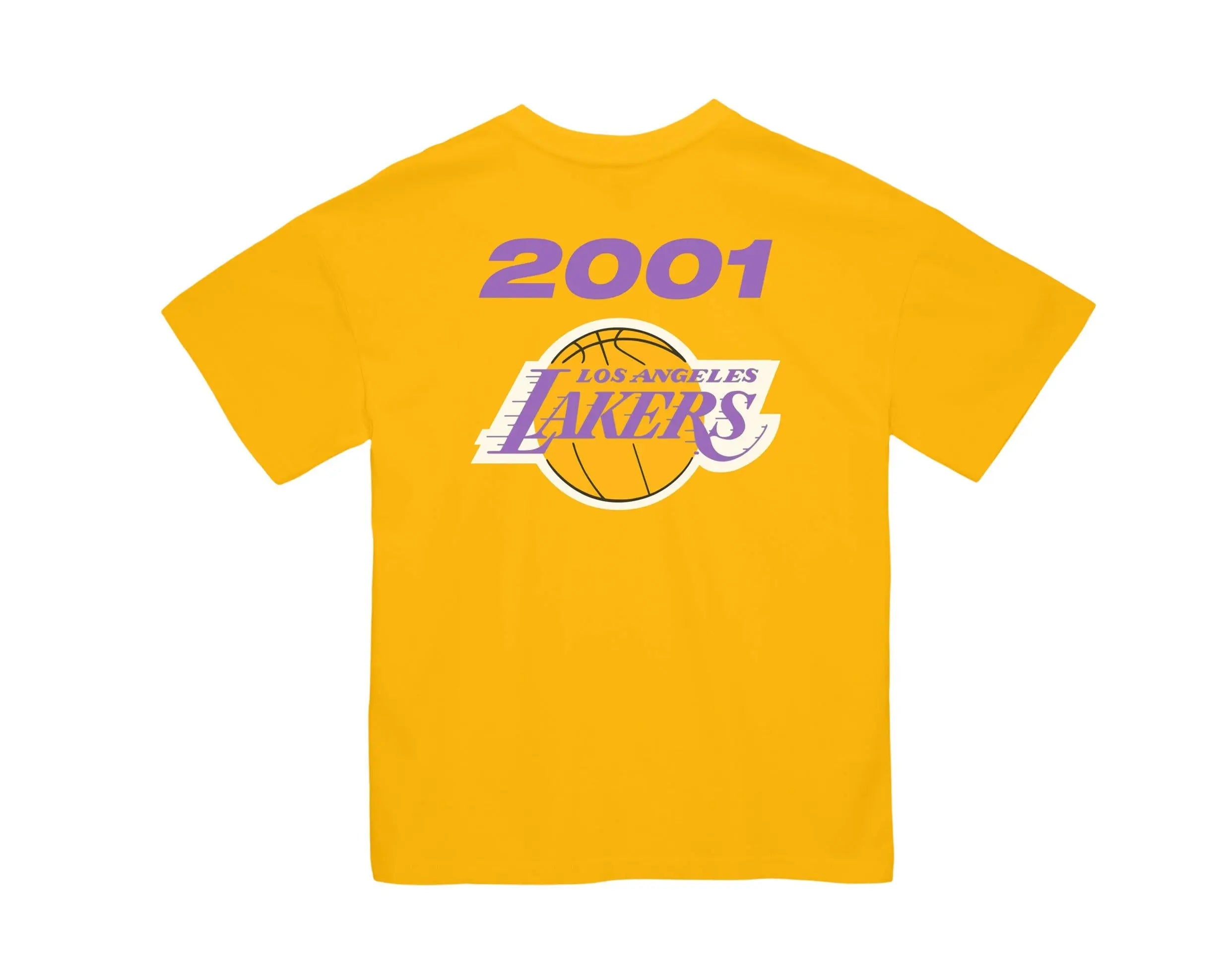 Mitchell & Ness NBA Los Angeles Lakers QS 2001 Finals Men's T-Shirt.