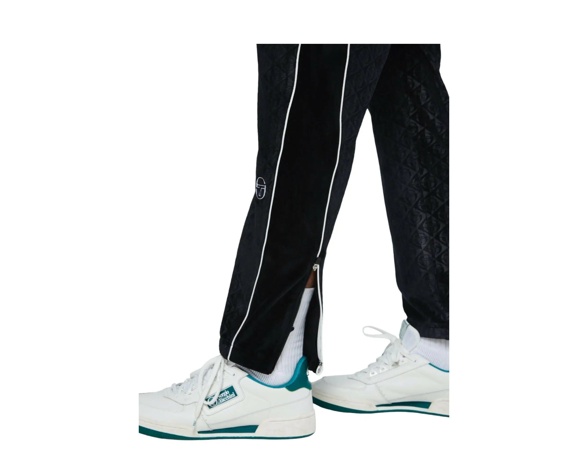 Sergio Tacchini Debossed Velour Track Pants.