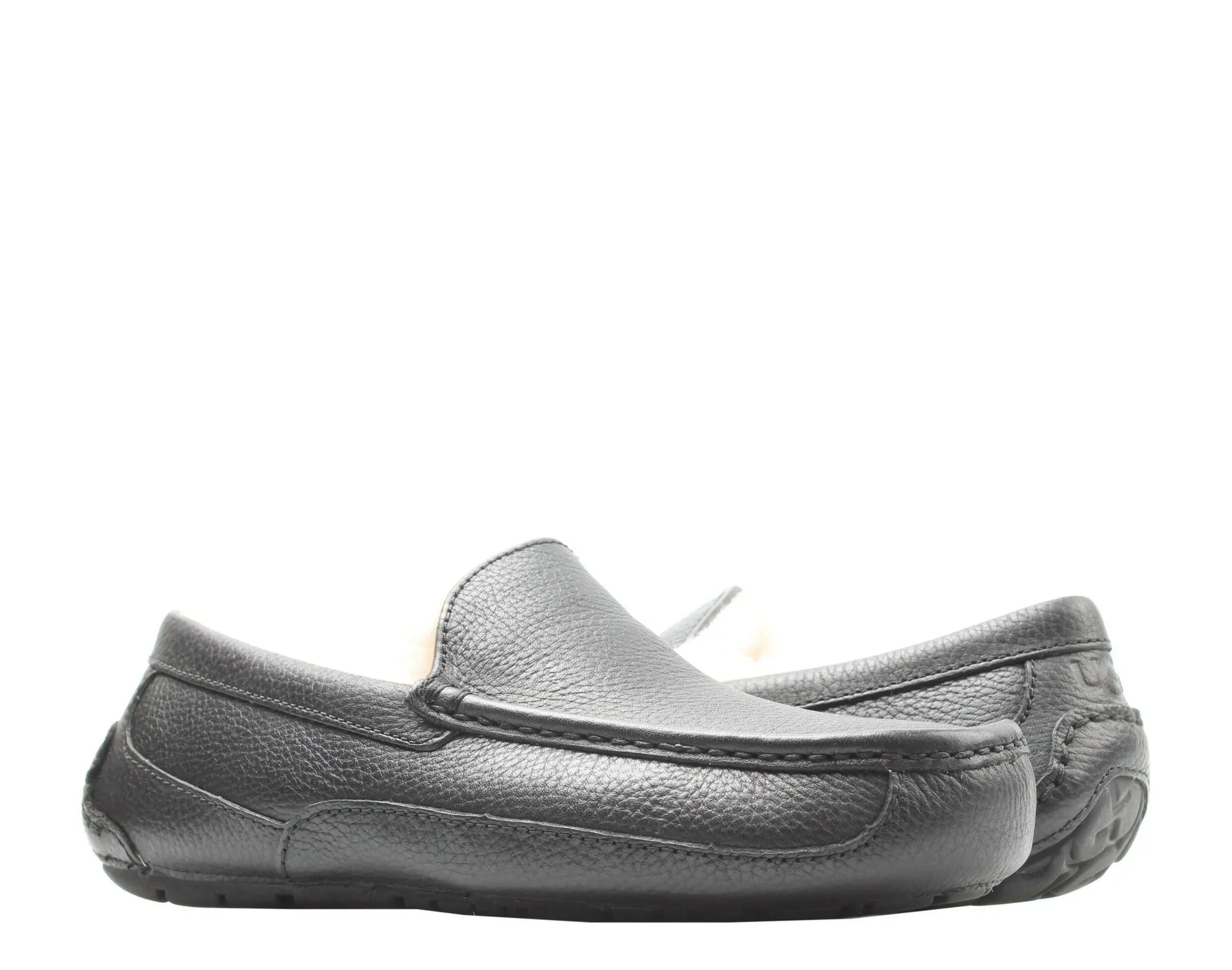 UGG Australia Ascot Leather Moccasin Men's Slippers.