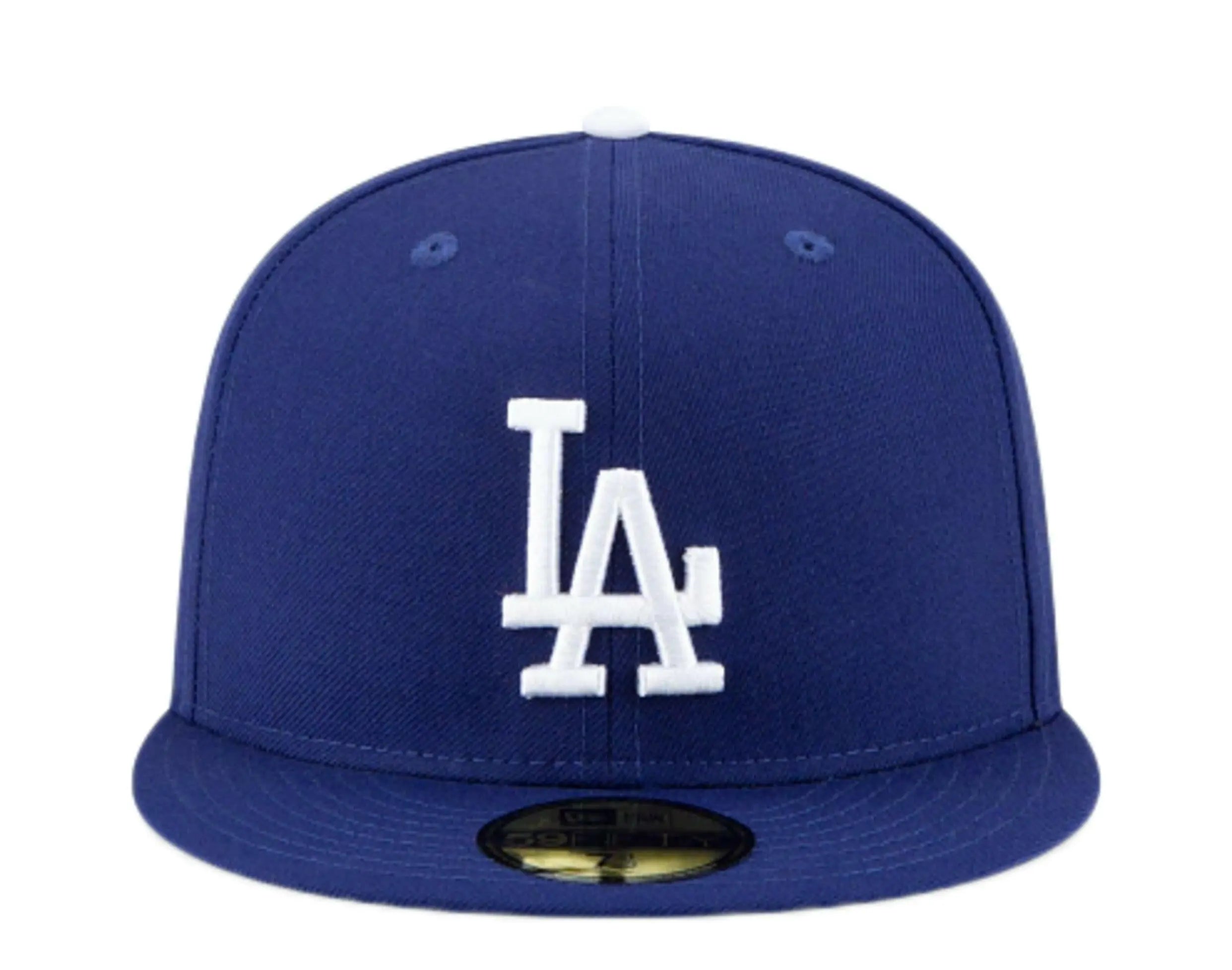 New Era 59Fifty MLB Los Angeles Dodgers Icy 1980 ASG Side Patch Fitted Hat W/ Baby Blue Undervisor.