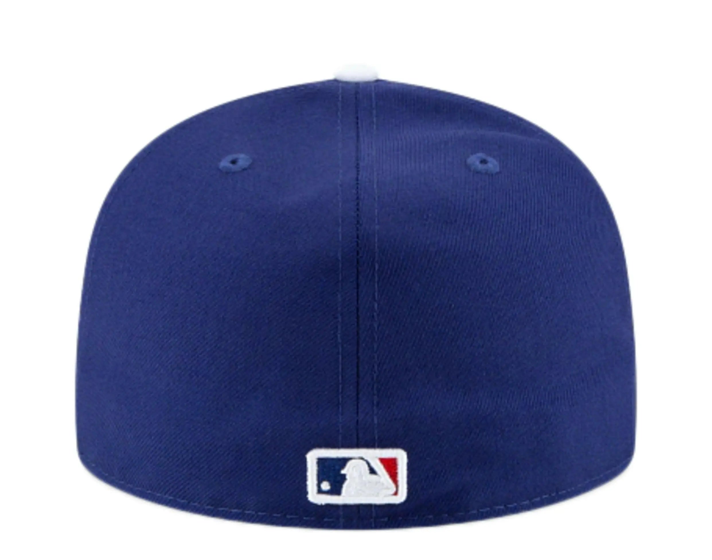 New Era 59Fifty MLB Los Angeles Dodgers Icy 1980 ASG Side Patch Fitted Hat W/ Baby Blue Undervisor.