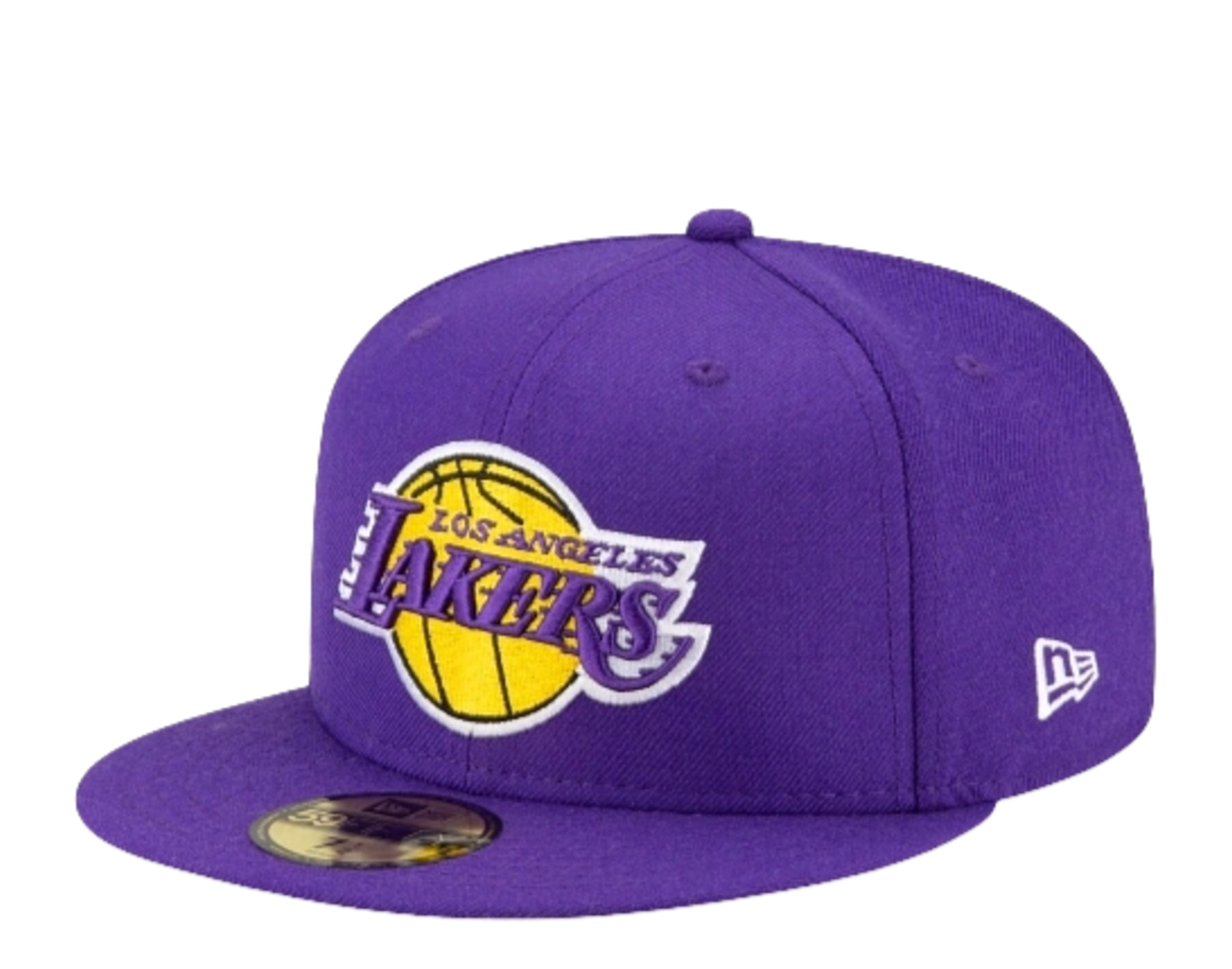Los Angeles Lakers Fitted New Era 59FIFTY Sage Navy Cap Hat Grey UV