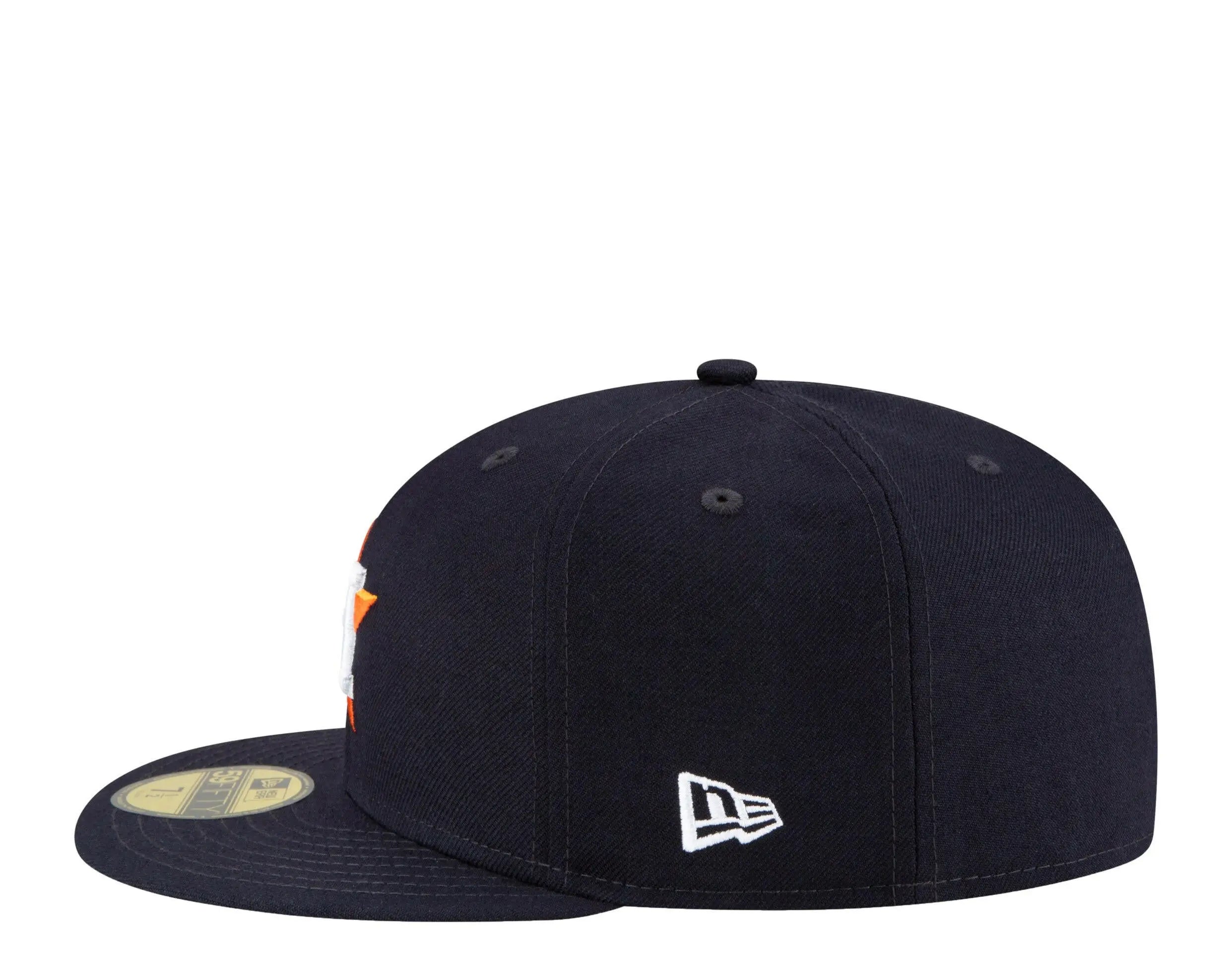 New Era 59Fifty MLB Houston Astros Icy 1986 ASG Side Patch Fitted Hat W/ Baby Blue Undervisor.