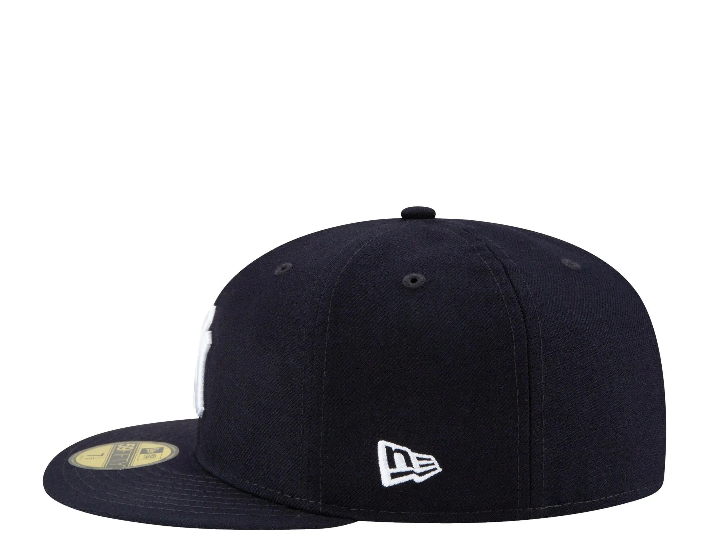 New Era 59Fifty MLB New York Yankees Icy 2008 ASG Side Patch Fitted Hat W/ Baby Blue Undervisor.