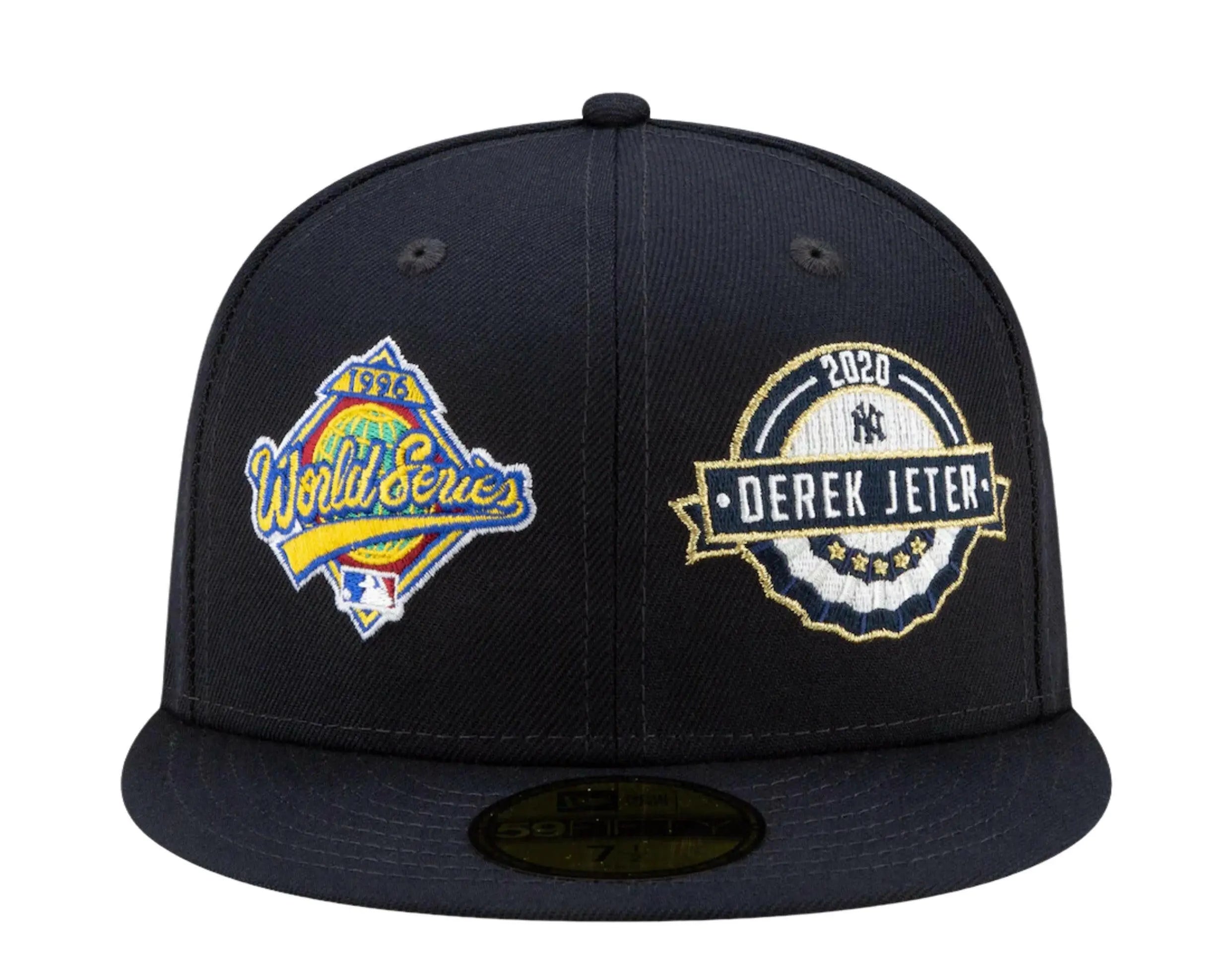 New Era 59Fifty MLB New York Yankees Derek Jeter 2021 Hall of Fame World Series Fitted Hat.