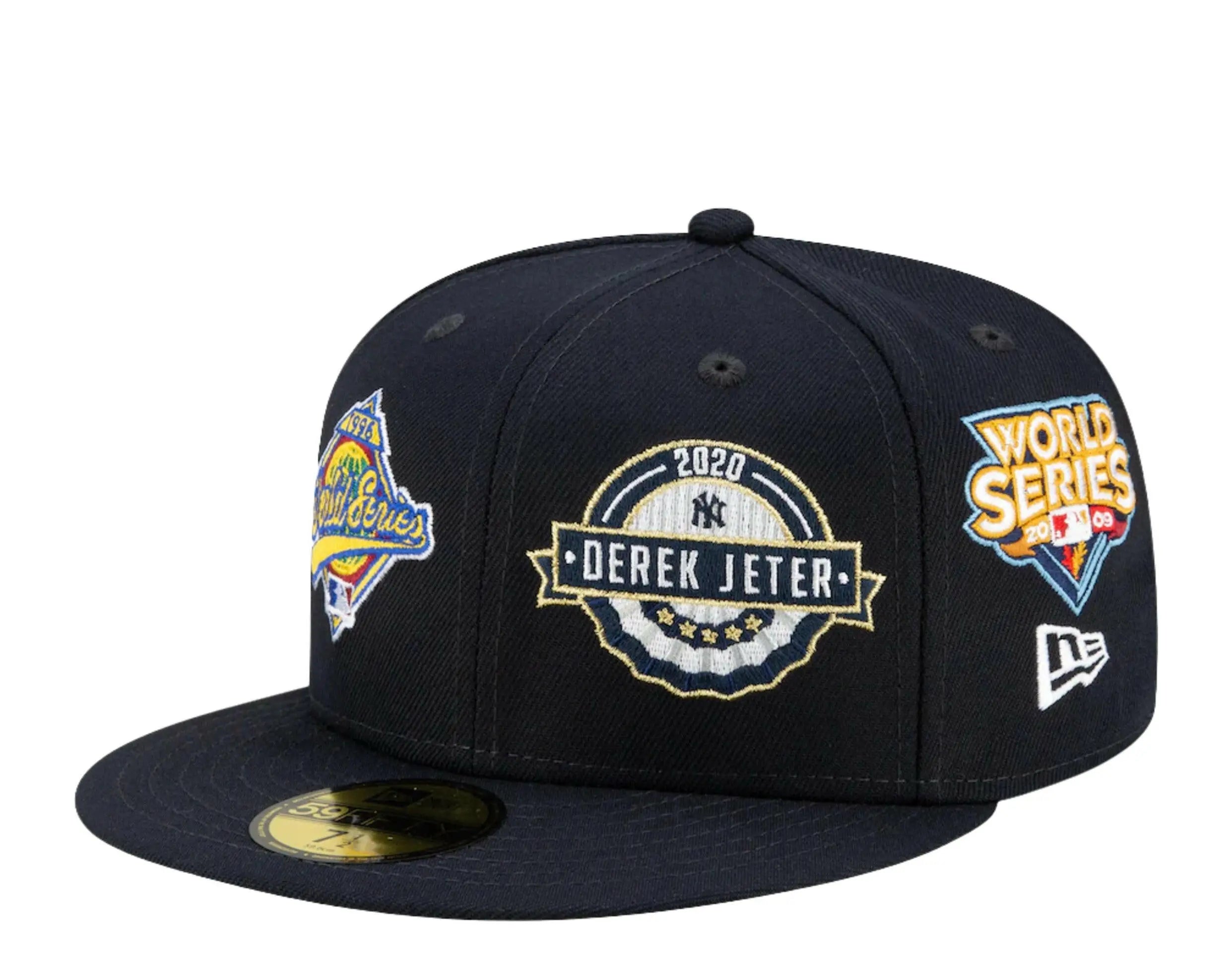New Era 59Fifty MLB New York Yankees Derek Jeter 2021 Hall of Fame World Series Fitted Hat.