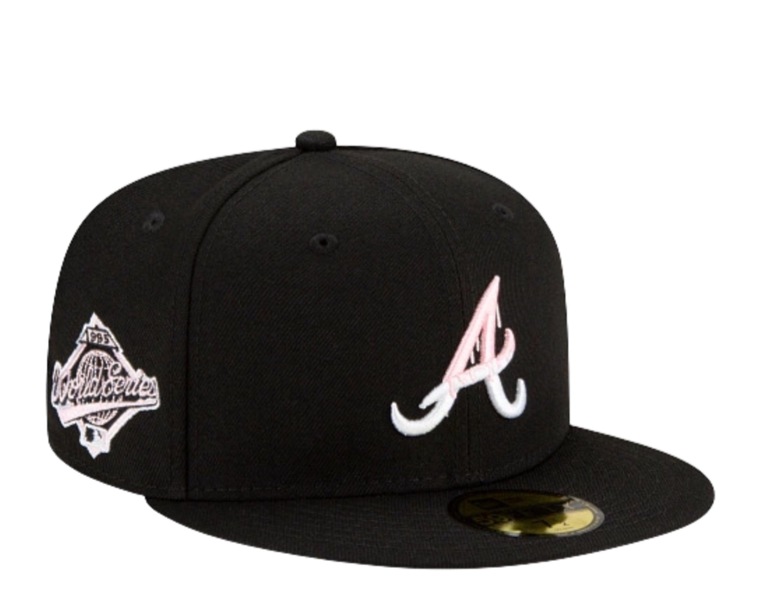 New Era 59Fifty MLB Atlanta Braves Team Drip Fitted Hat W/ Pink