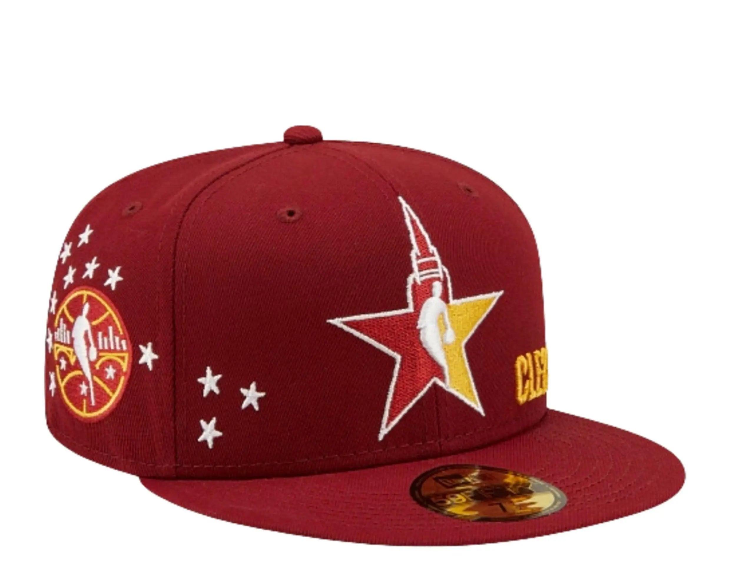 New Era 59Fifty NBA All Star Game City Red Fitted Hat.