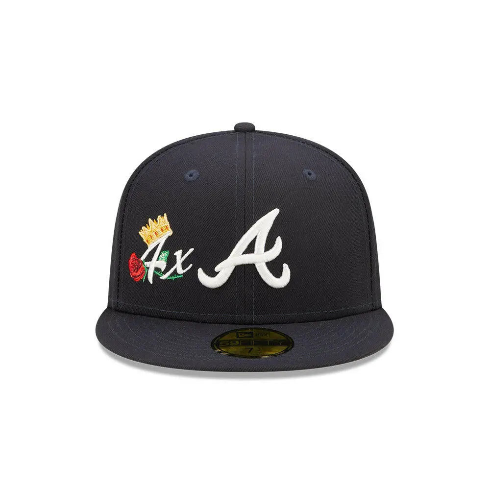 New Era 59Fifty MLB Atlanta Braves Crown Champs WS Fitted Hat.