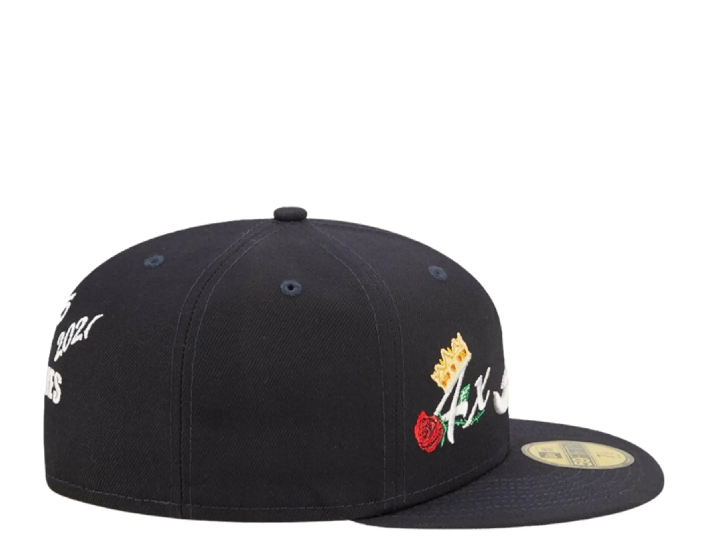 New Era 59Fifty MLB Atlanta Braves Crown Champs WS Fitted Hat.