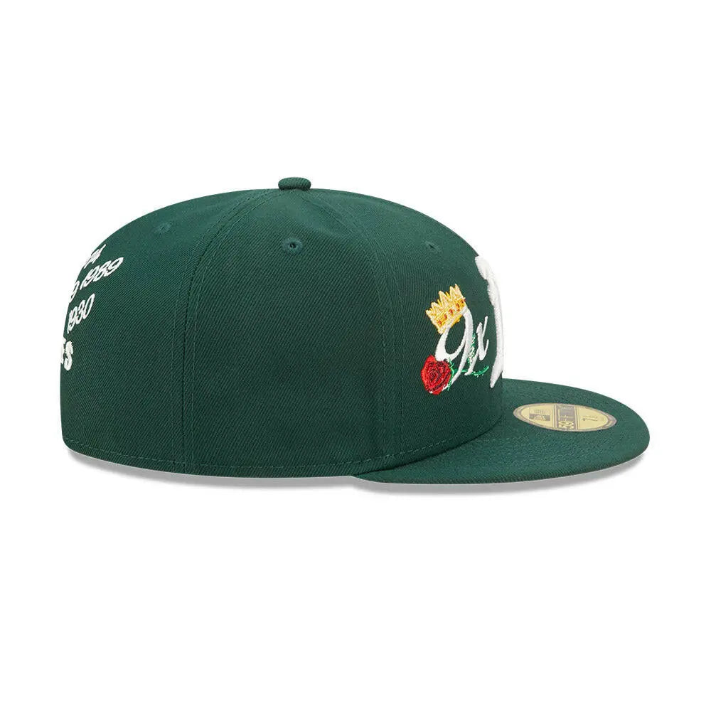 New Era 59Fifty MLB Oakland Athletics Crown Champs WS Fitted Hat.