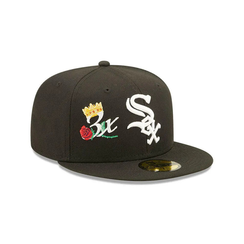 New Era 59Fifty MLB Chicago White Sox Crown Champs WS Fitted Hat.