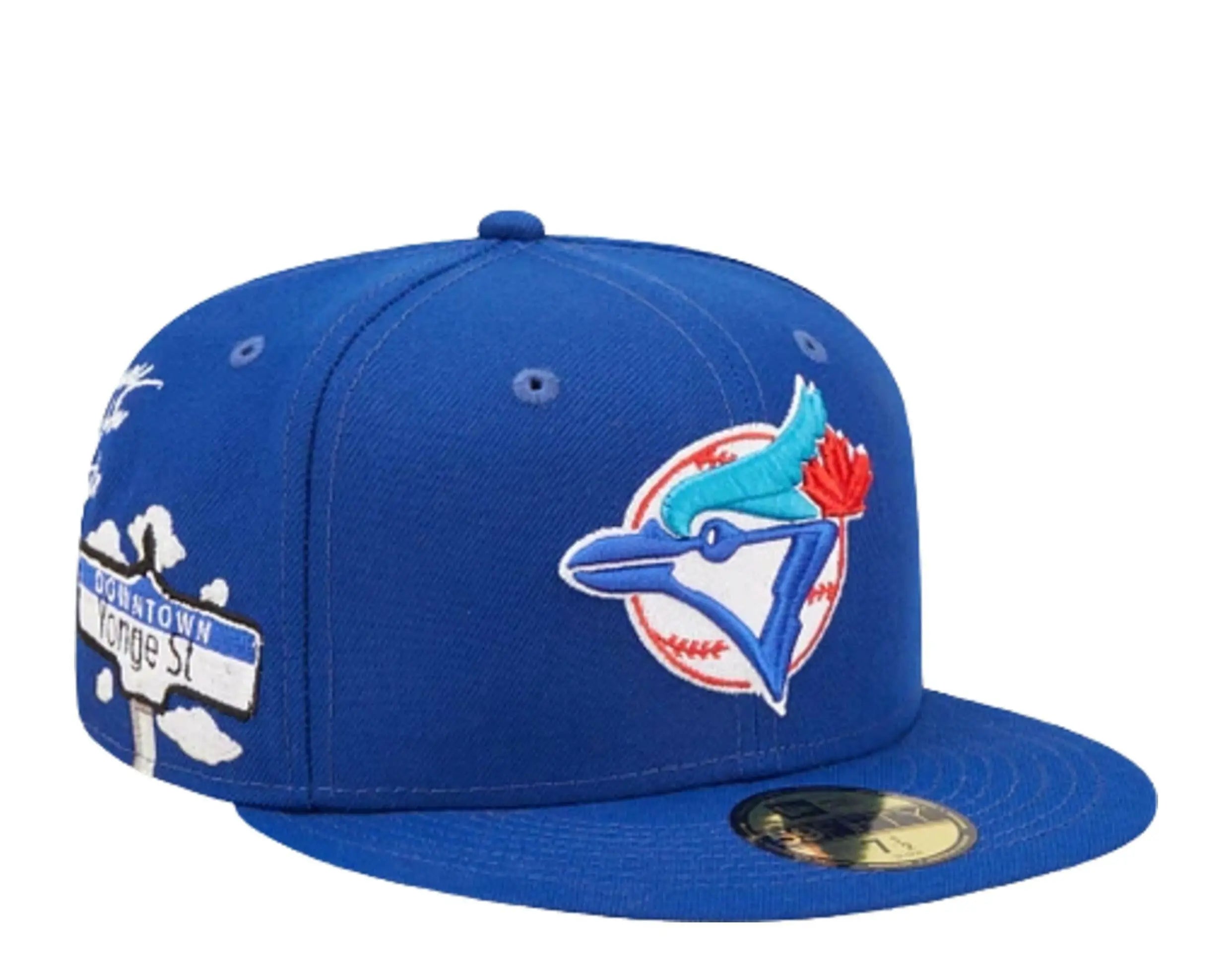 New Era 59Fifty MLB Toronto Blue Jays Cloud Icon Fitted Hat.