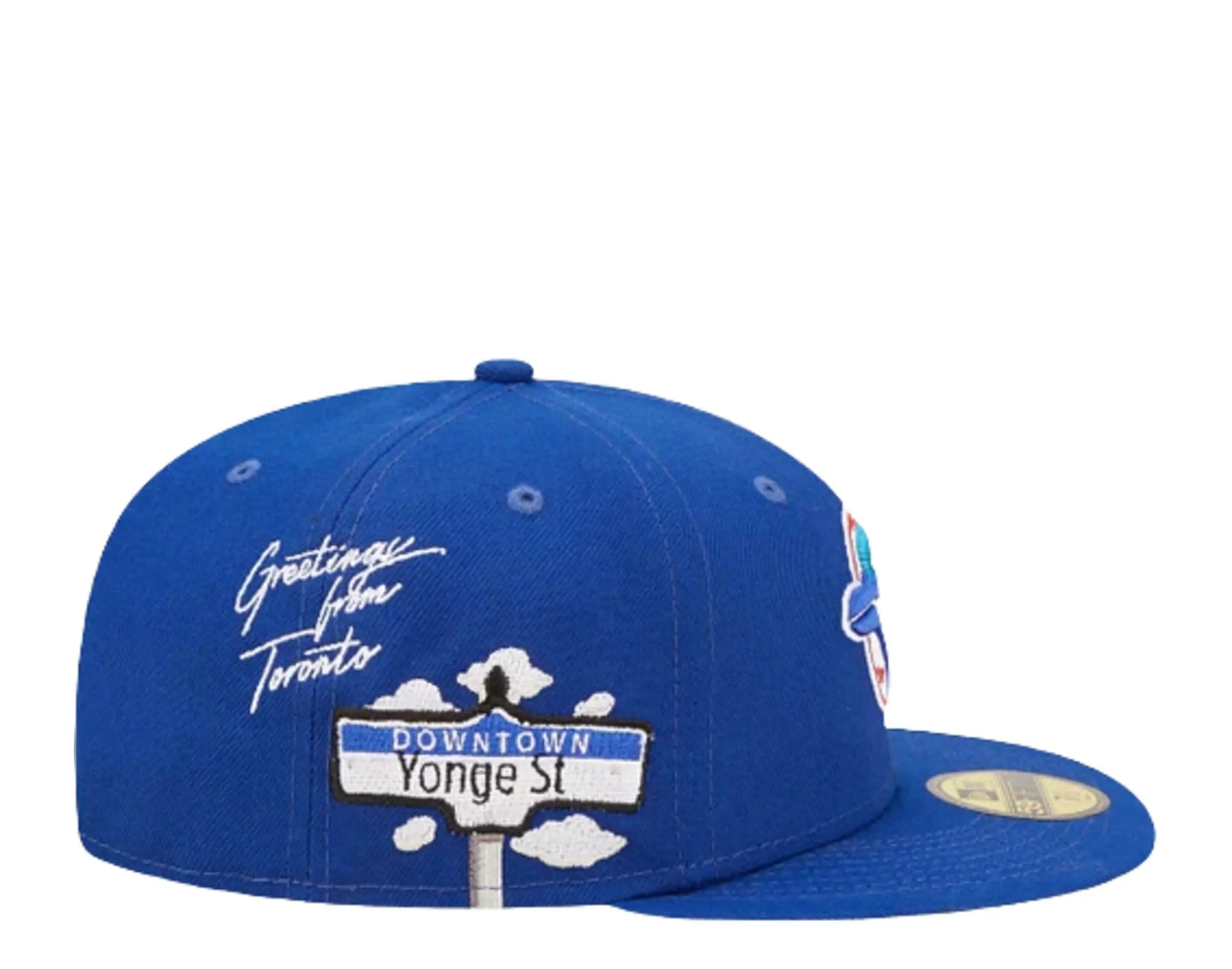 New Era 59Fifty MLB Toronto Blue Jays Cloud Icon Fitted Hat.