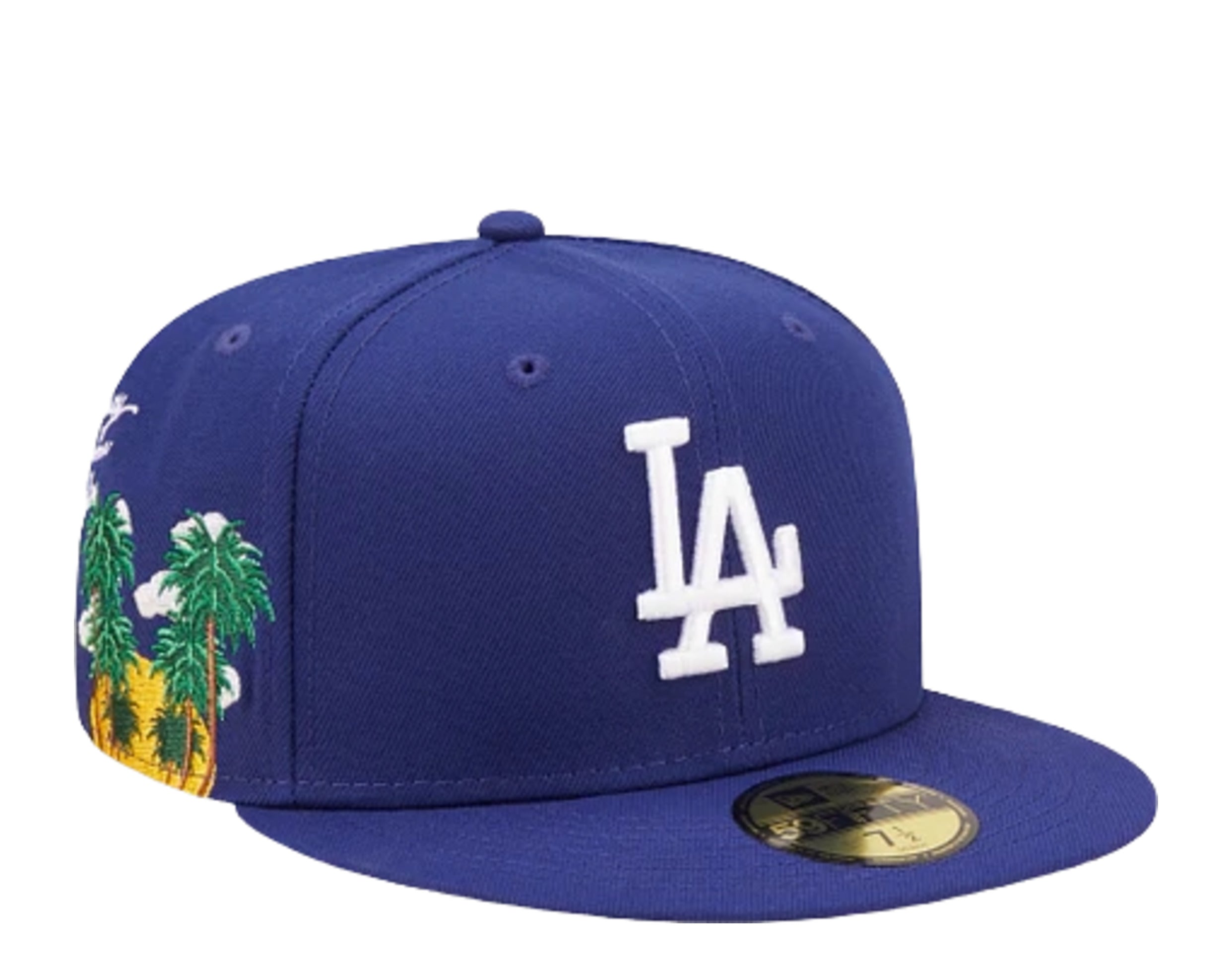 Men's Los Angeles Dodgers New Era Turquoise Icon Color Pack 59FIFTY Fitted  Hat