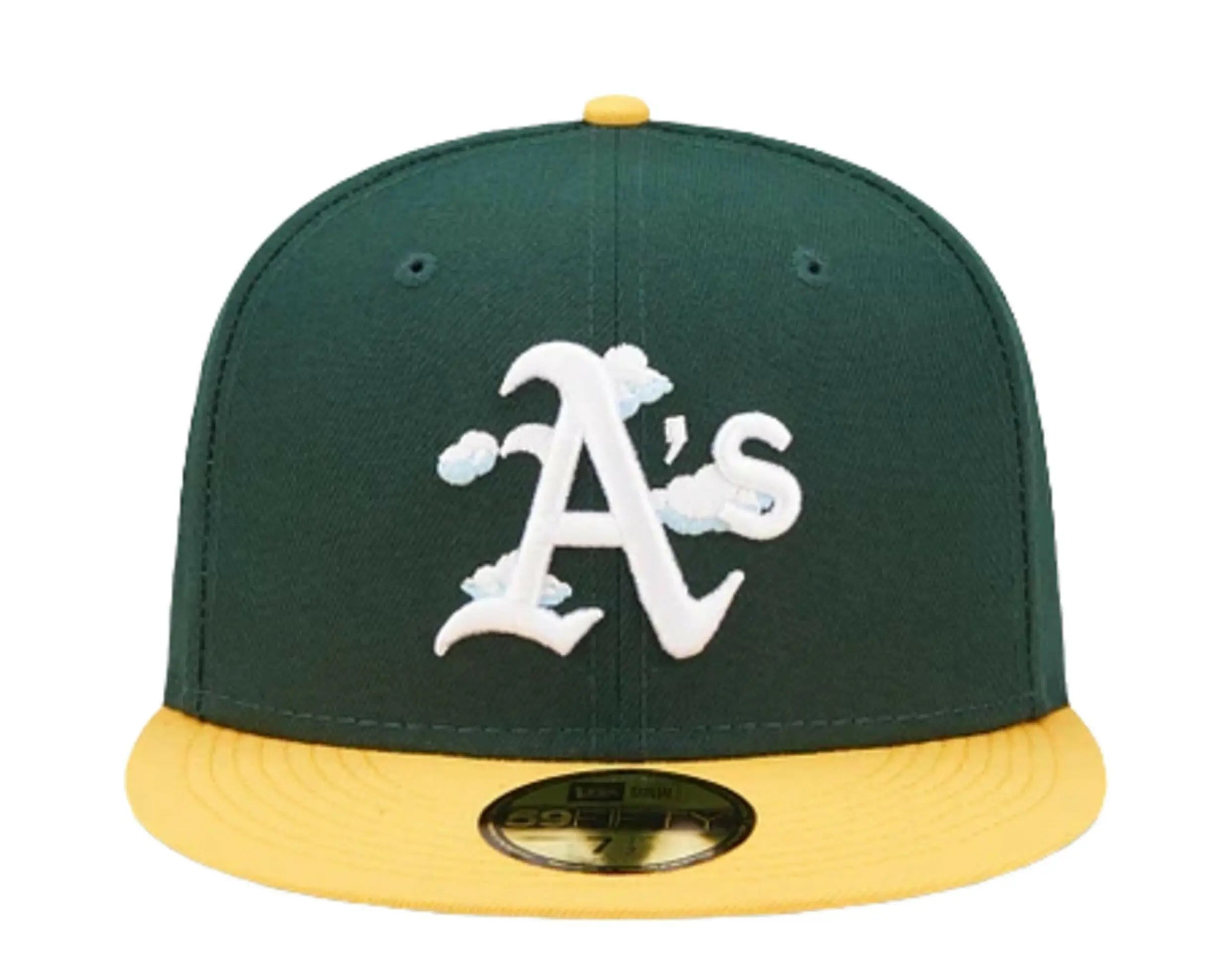 New Era 59Fifty MLB Oakland Athletics Comic Cloud Fitted Hat.