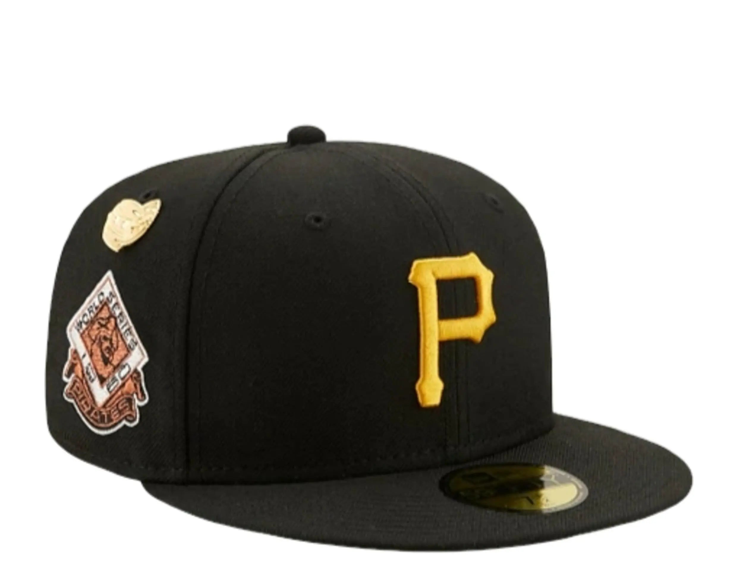 New Era 59Fifty MLB Pittsburgh Pirates 1960 Logo History Fitted Hat.