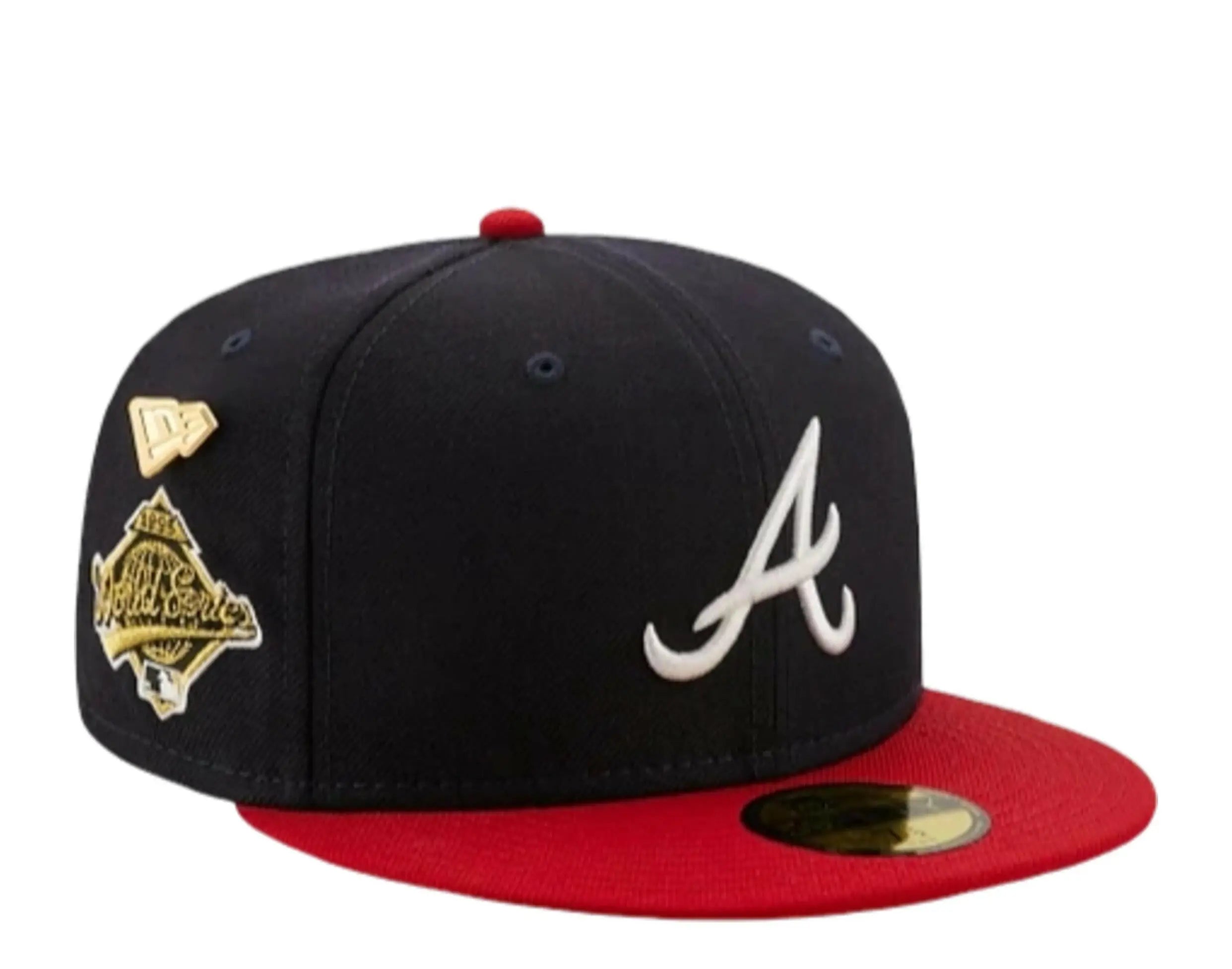 New Era 59Fifty MLB Atlanta Braves 1995 Logo History Fitted Hat.
