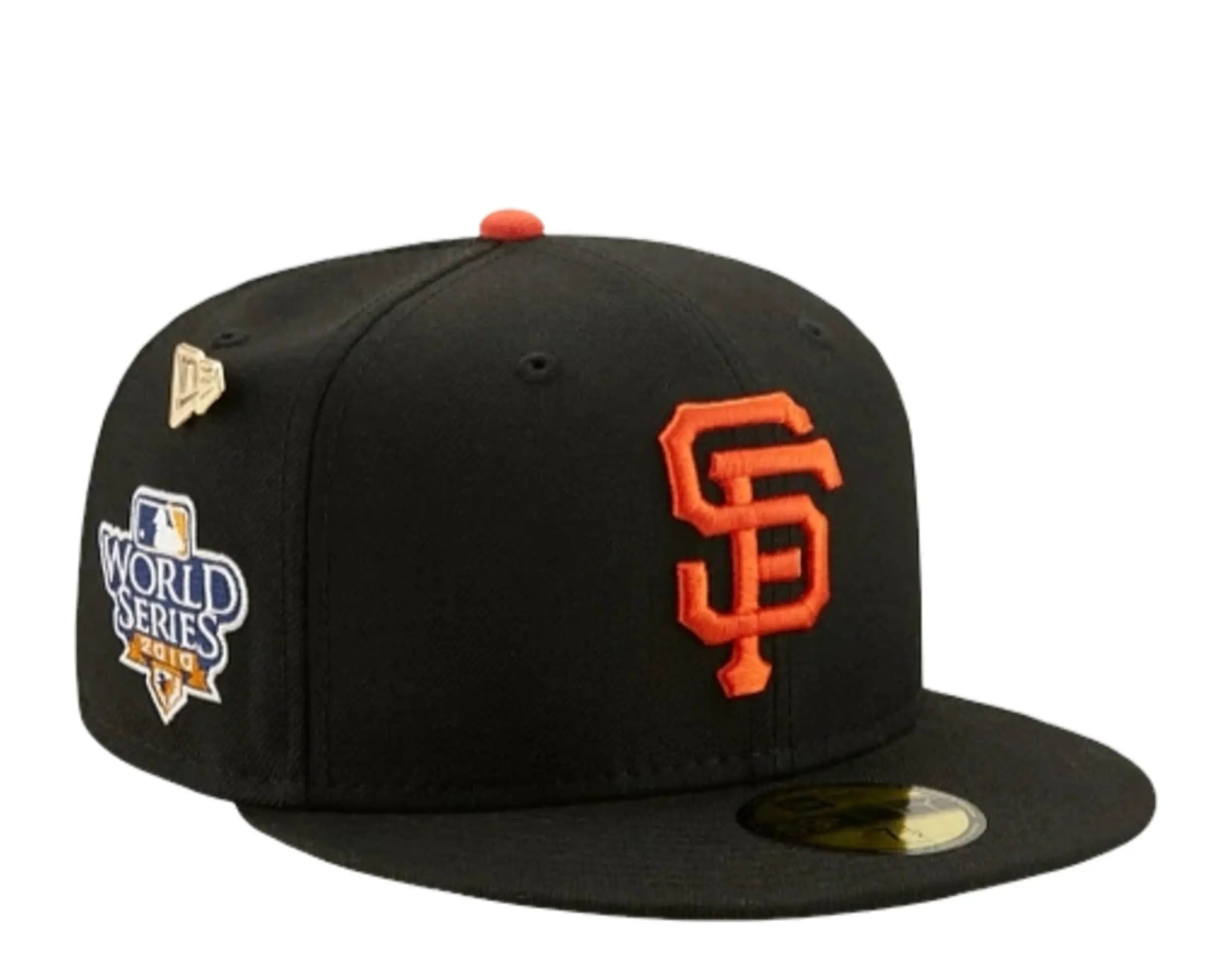 New Era 59Fifty MLB San Francisco Giants 2010 Logo History Fitted Hat.