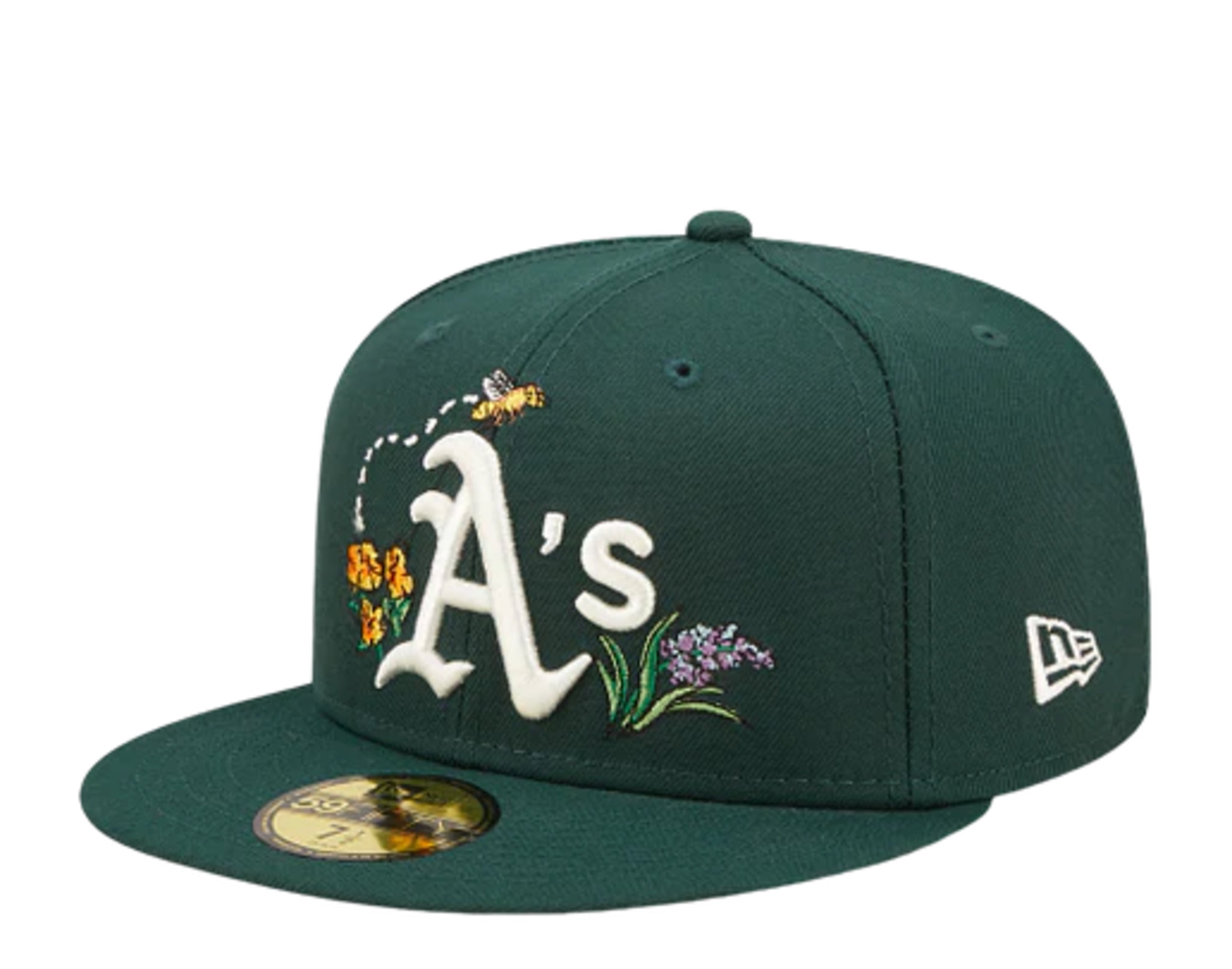 New Era 59Fifty MLB Oakland Athletics Watercolor Floral Fitted Hat