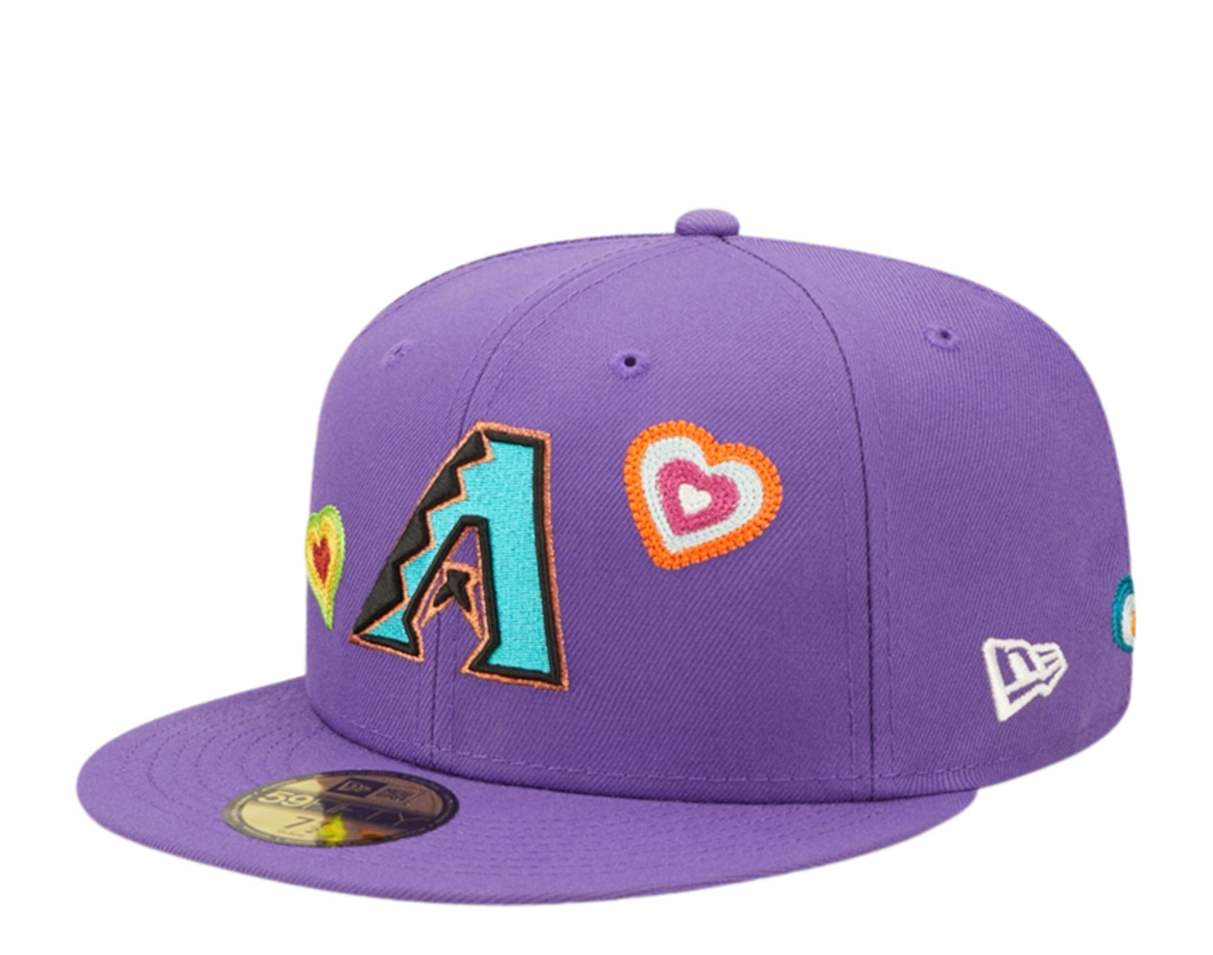 New Era Arizona Diamondbacks Purple Chainstitchheart Edition 59FIFTY Fitted Hat
