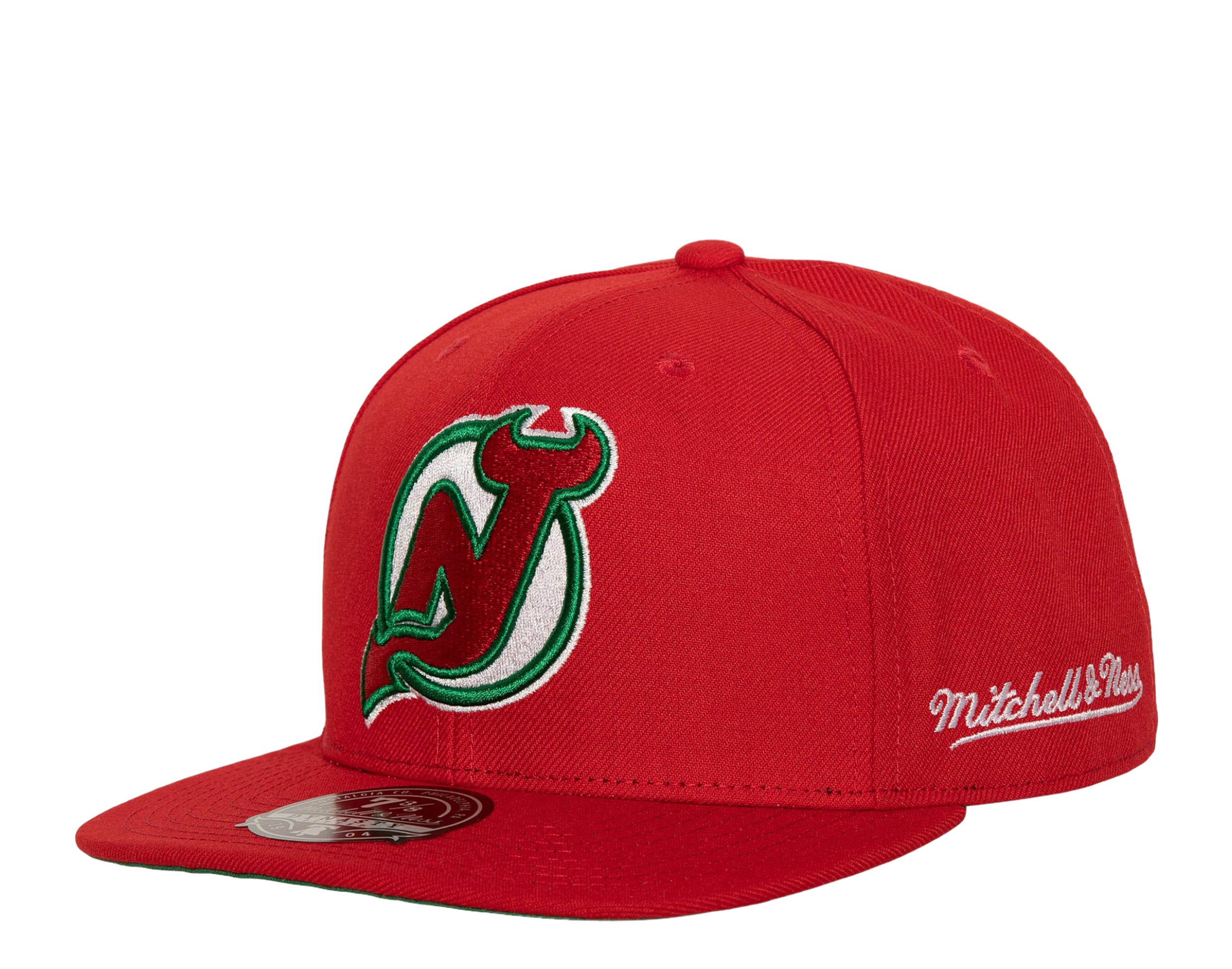 Mitchell & Ness New Jersey Devils Retrodome Snapback Hat, Men's, Red