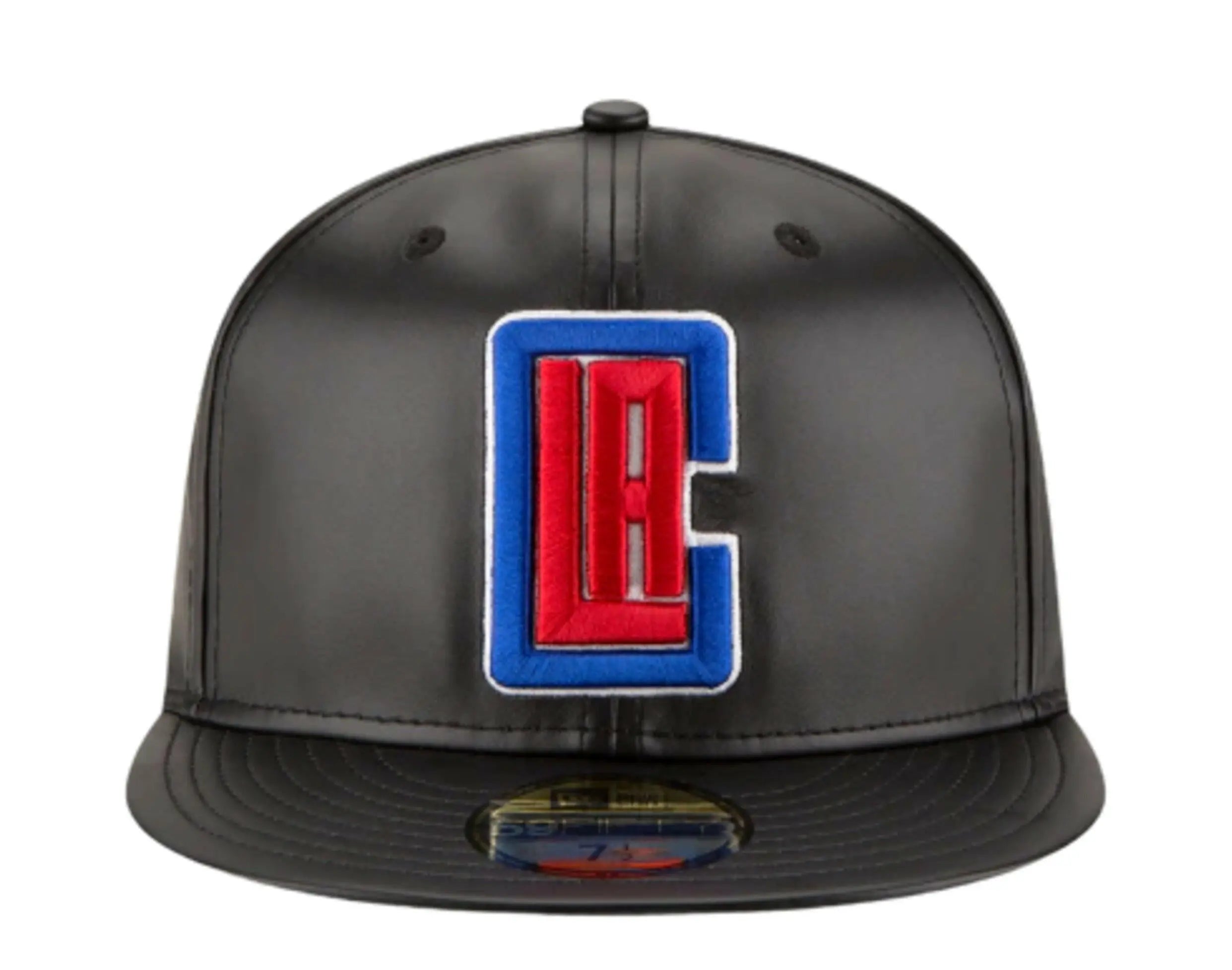 New Era 59Fifty NBA Los Angeles Clippers Team Faux Leather Fitted Hat.