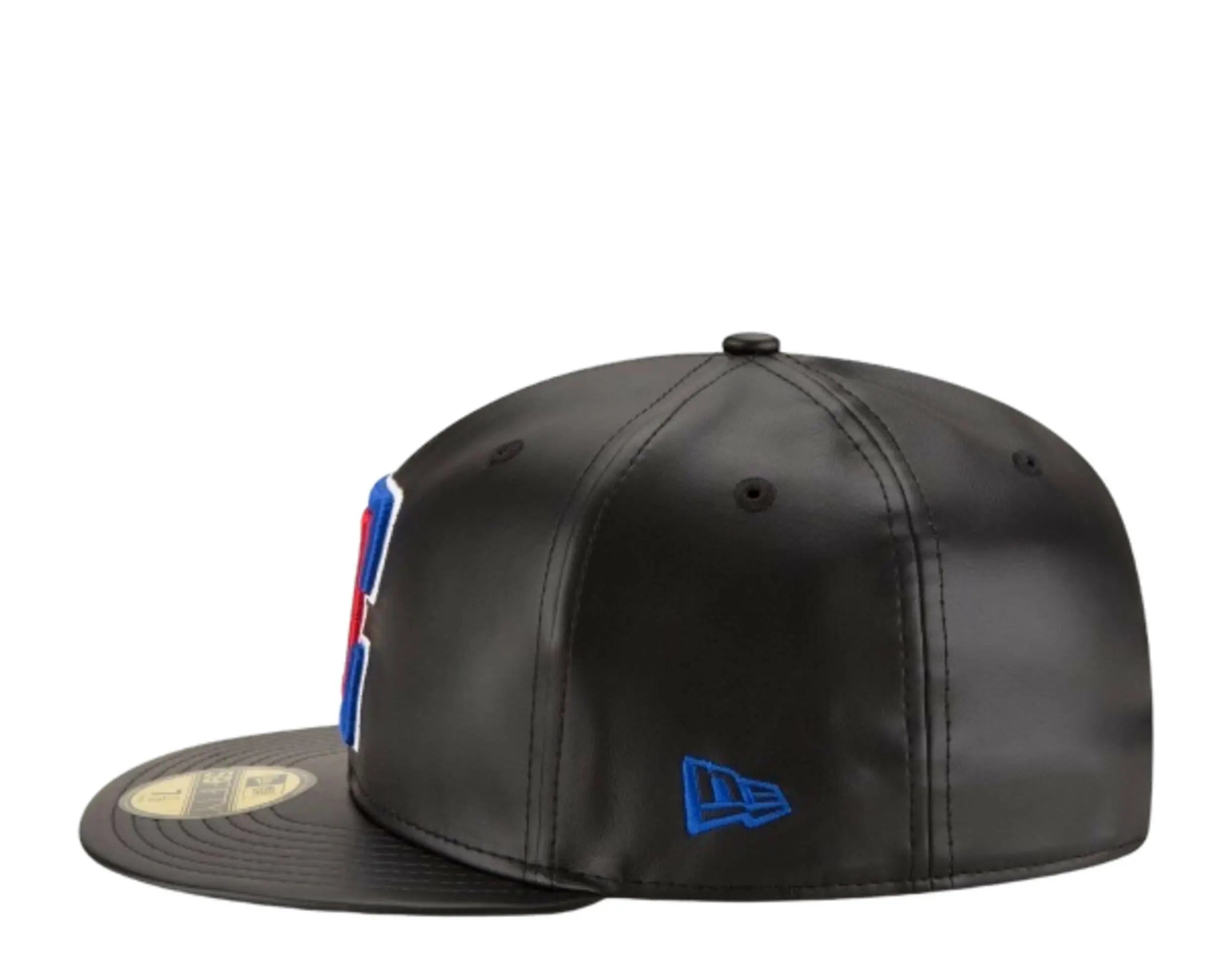 New Era 59Fifty NBA Los Angeles Clippers Team Faux Leather Fitted Hat.