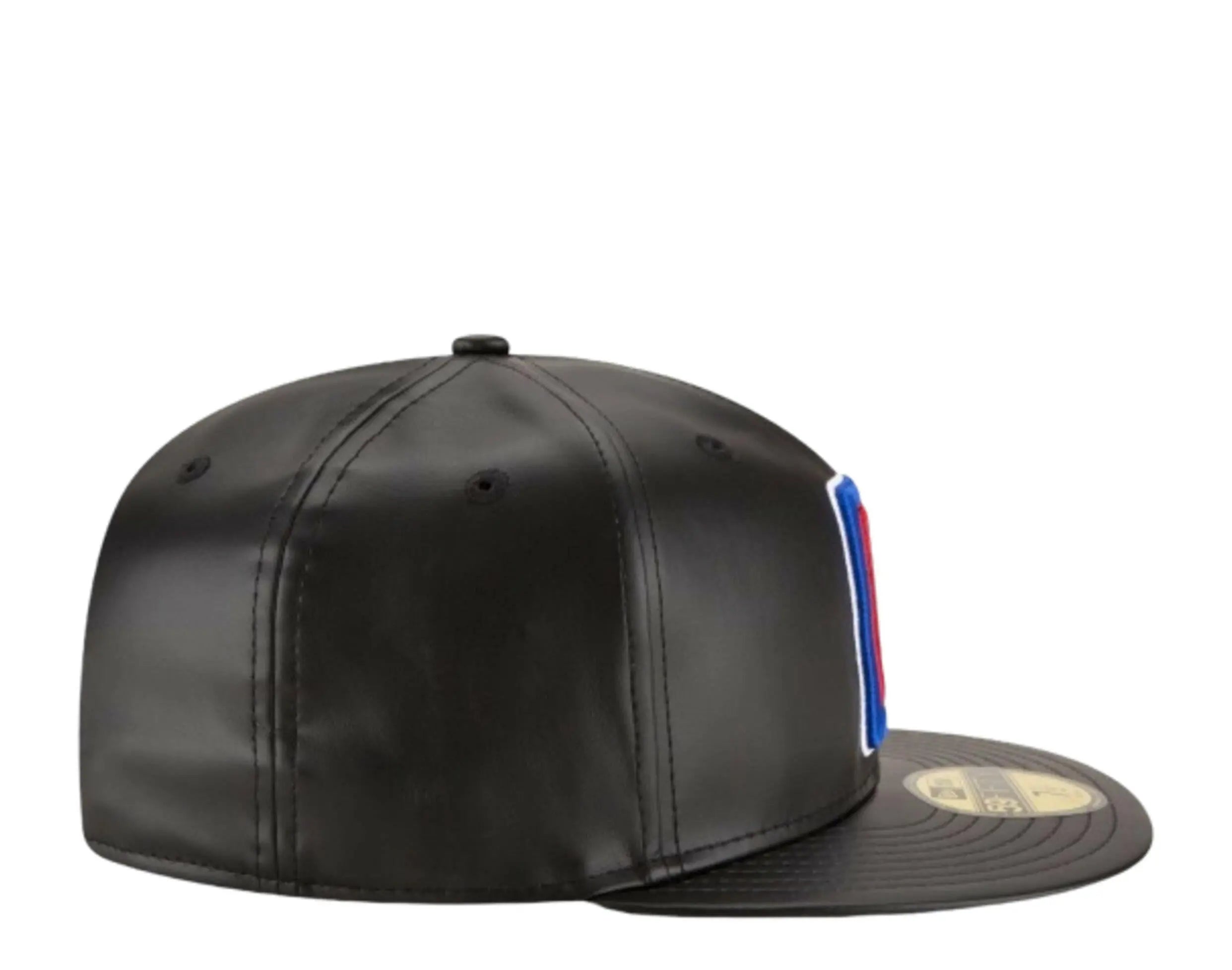 New Era 59Fifty NBA Los Angeles Clippers Team Faux Leather Fitted Hat.